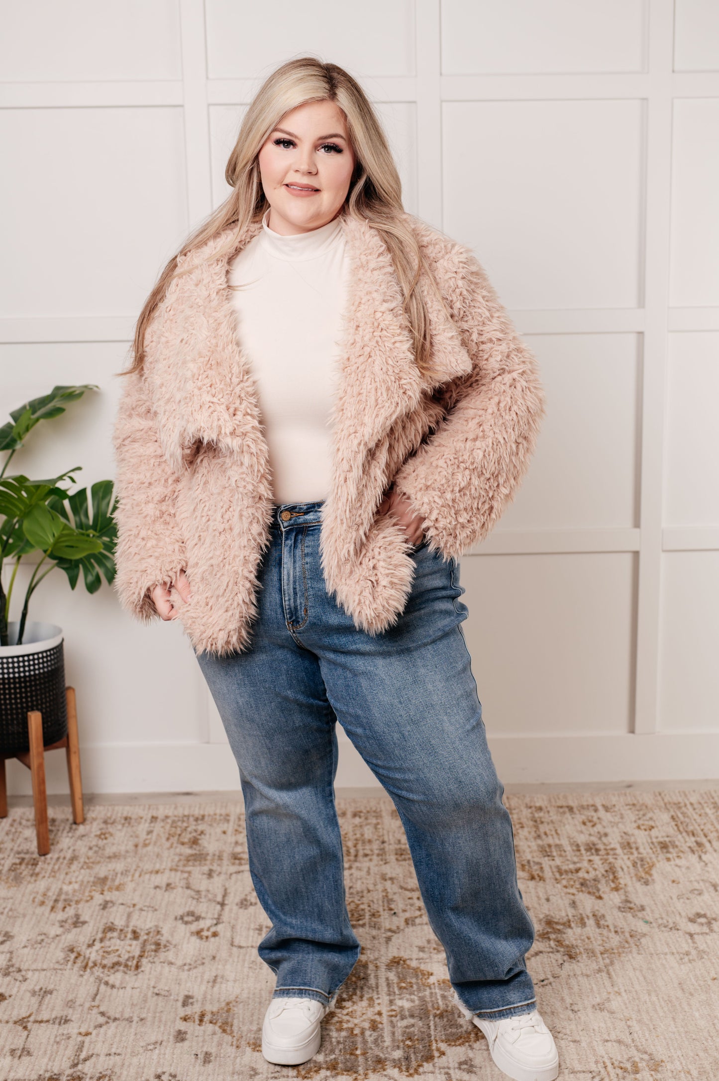 Disco Queen Faux Fur Coat - Haptics
