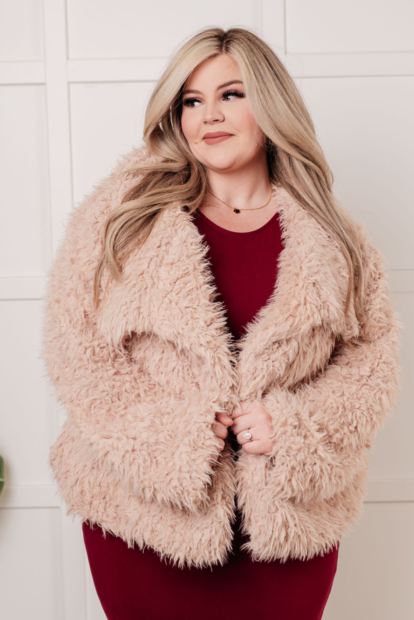 Disco Queen Faux Fur Coat - Haptics