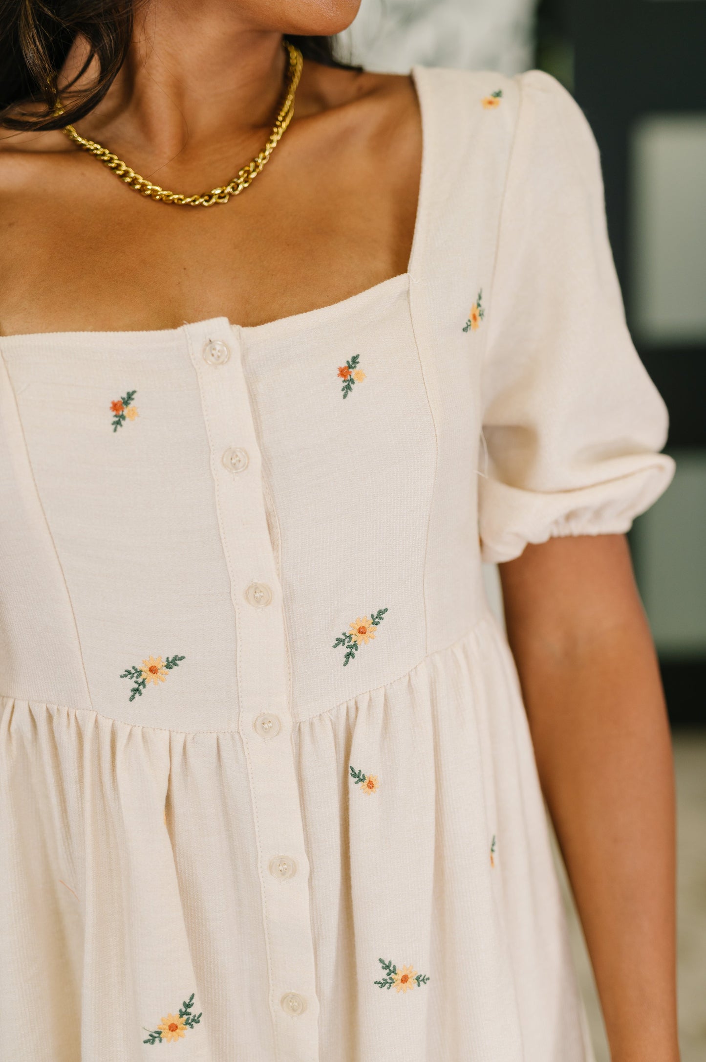 Dream a Little Dream Embroidered Dress - Polagram