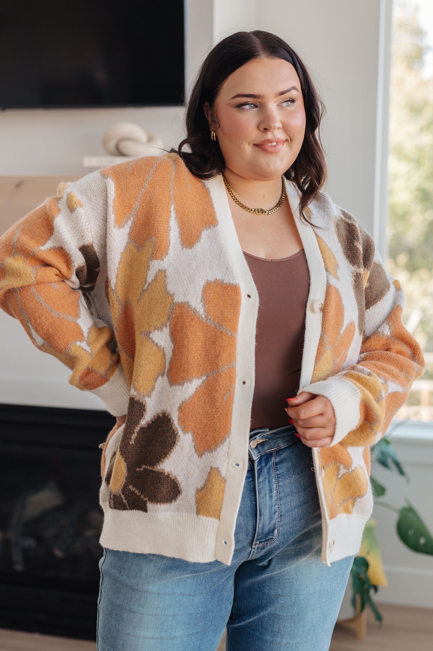 Exquisitely Mod Floral Cardigan - BiBi