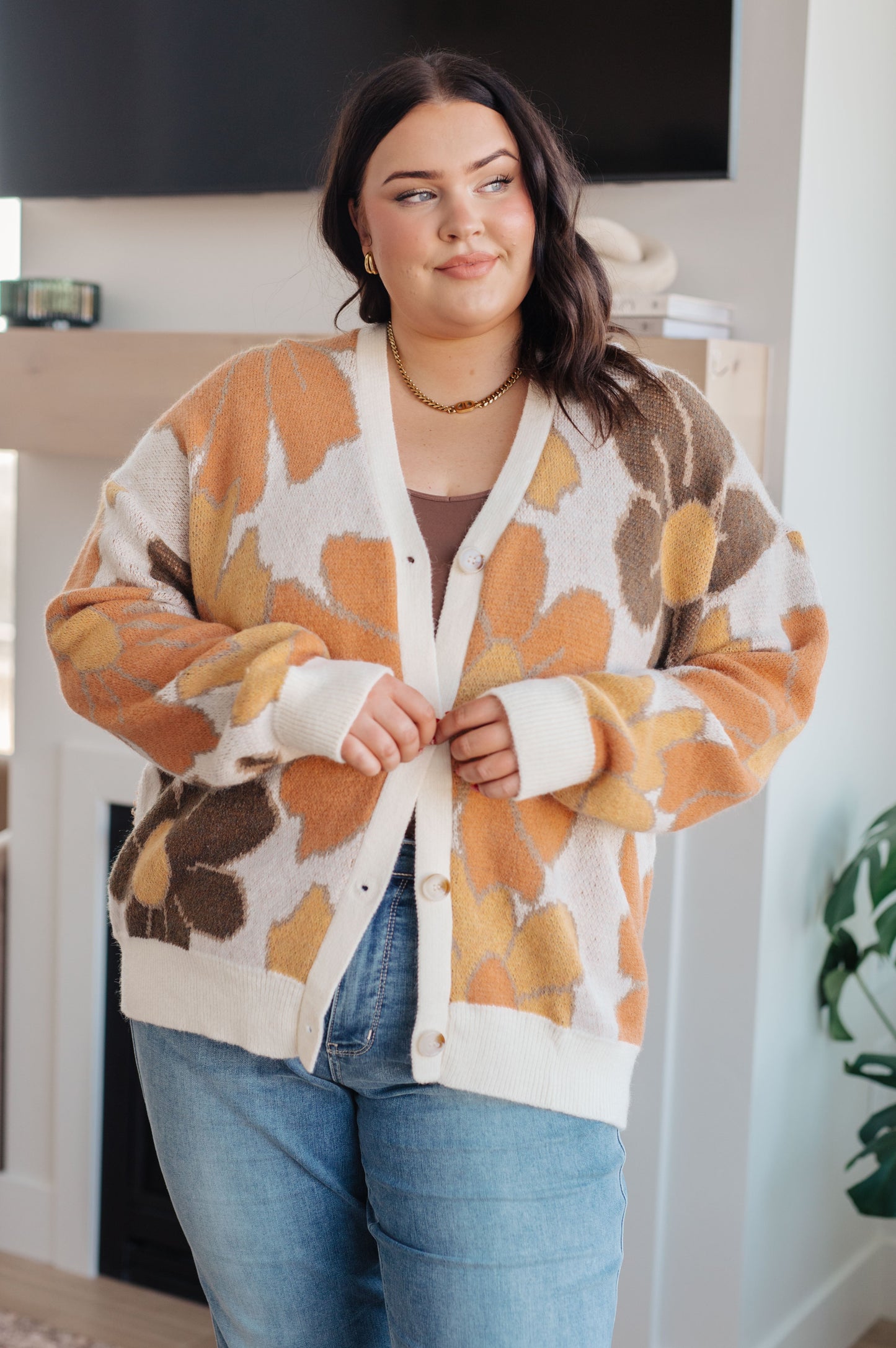 Exquisitely Mod Floral Cardigan - BiBi
