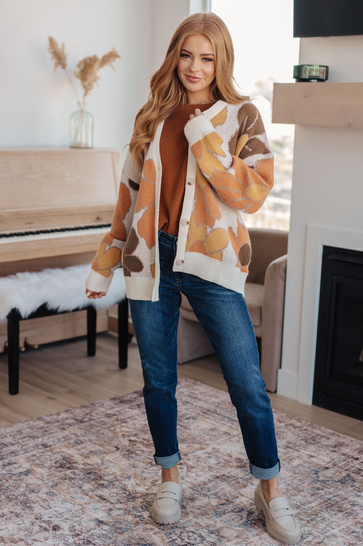 Exquisitely Mod Floral Cardigan - BiBi