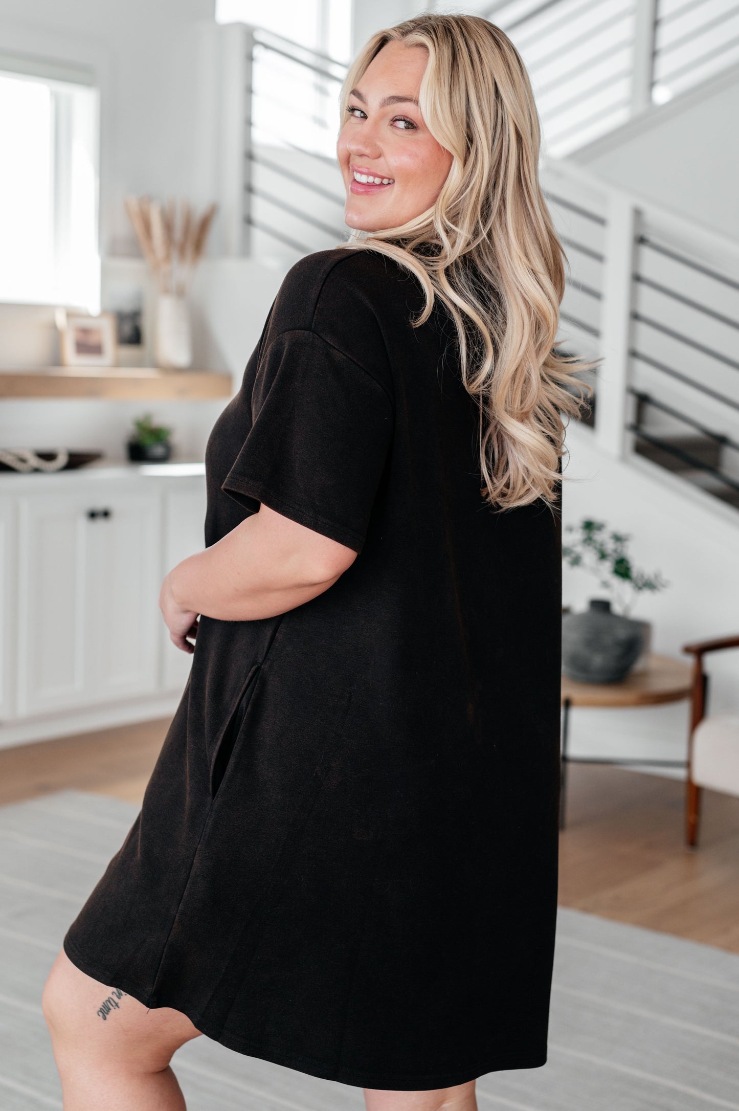 Farewell Mineral Wash Dress - White Birch