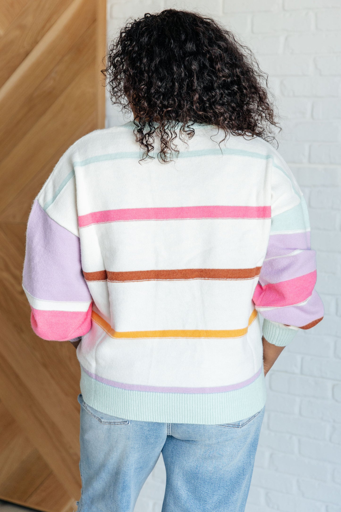 Flawless Features Striped Sweater - One Eleven North
