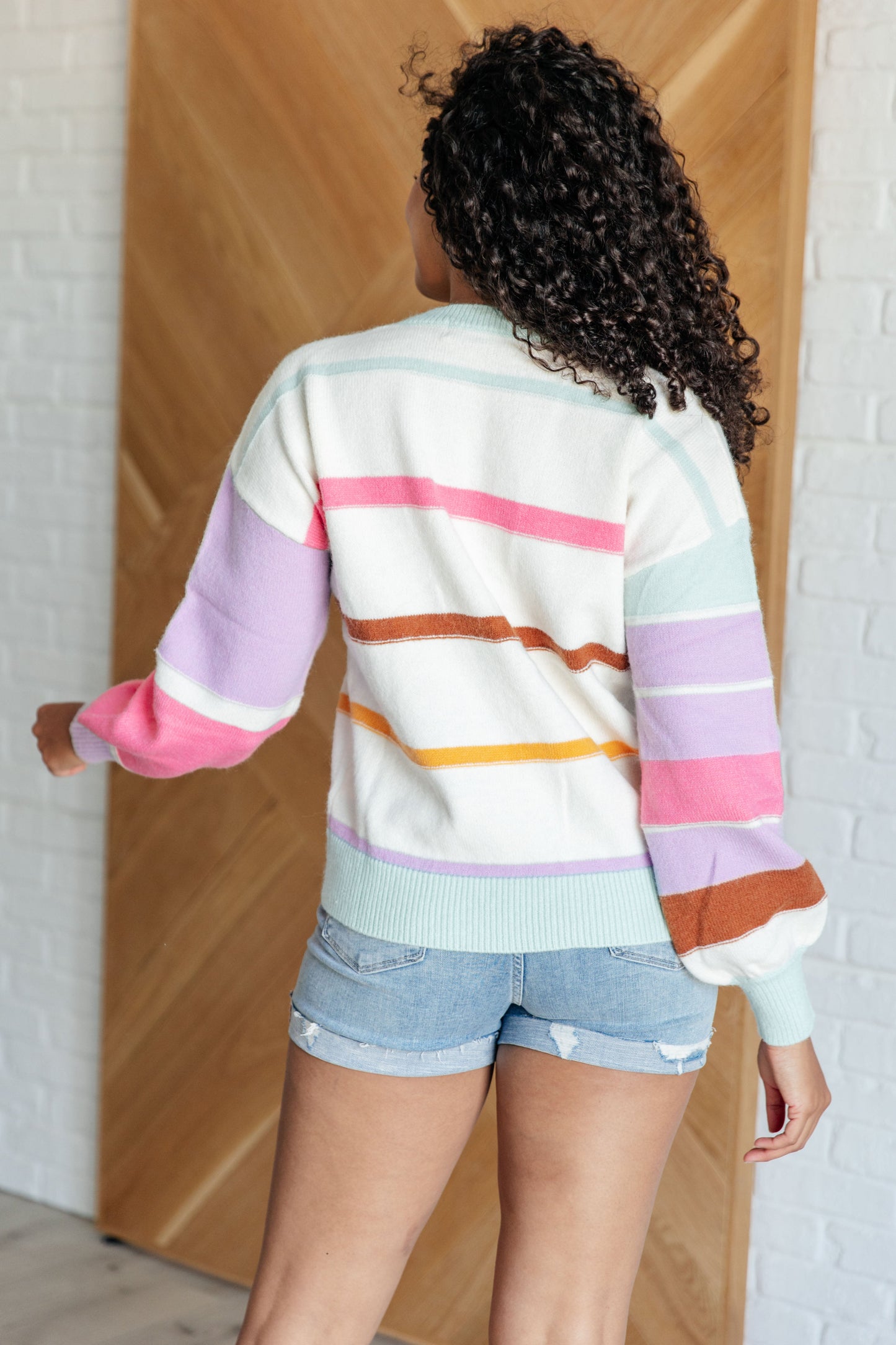 Flawless Features Striped Sweater - One Eleven North