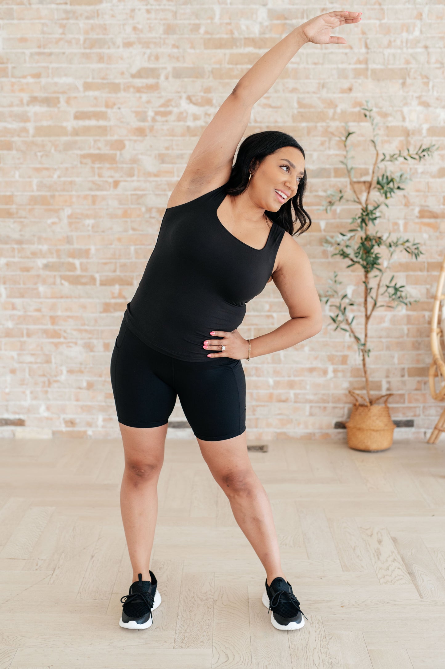 Getting Active Biker Shorts in Black - Rae Mode