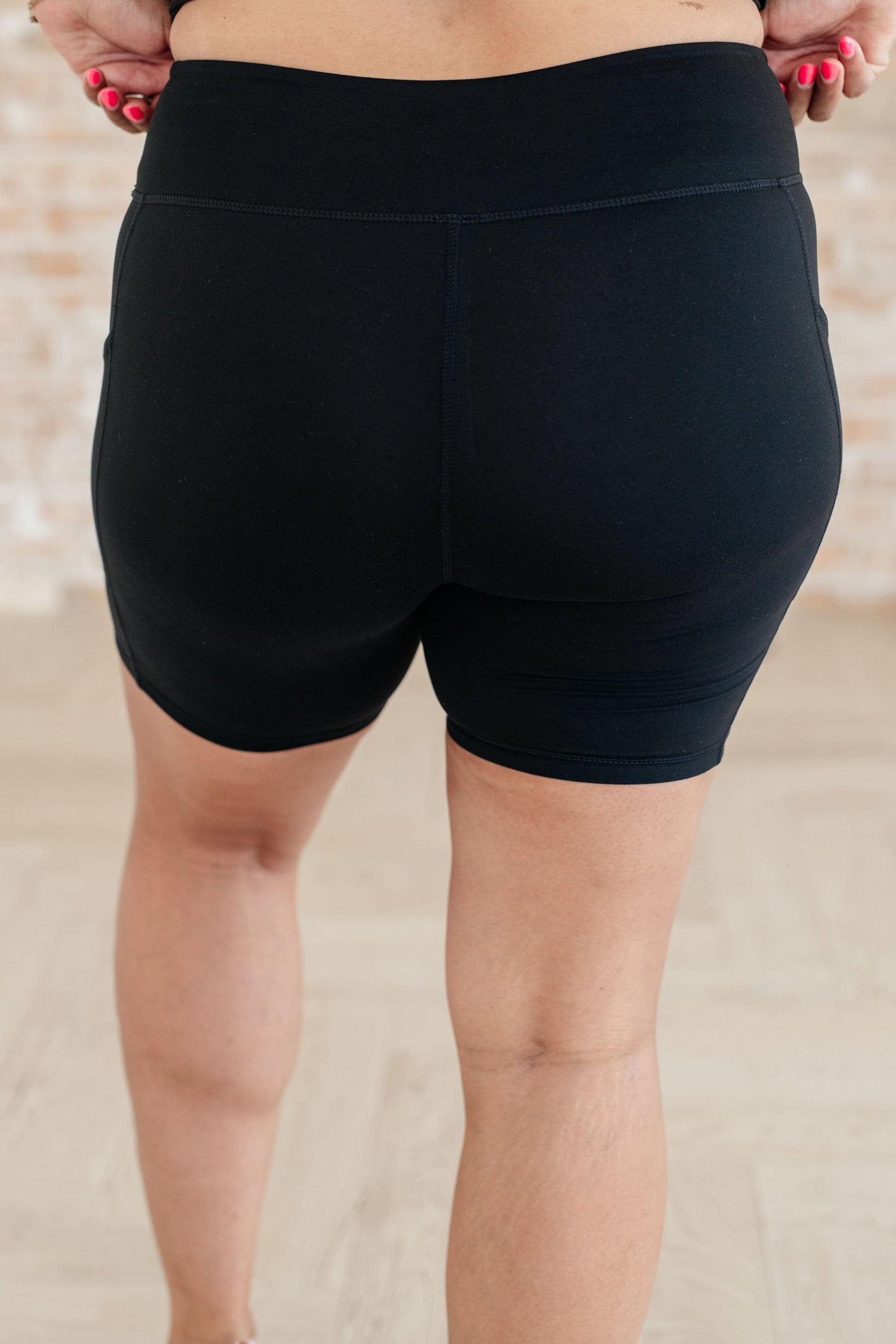 Getting Active Biker Shorts in Black - Rae Mode