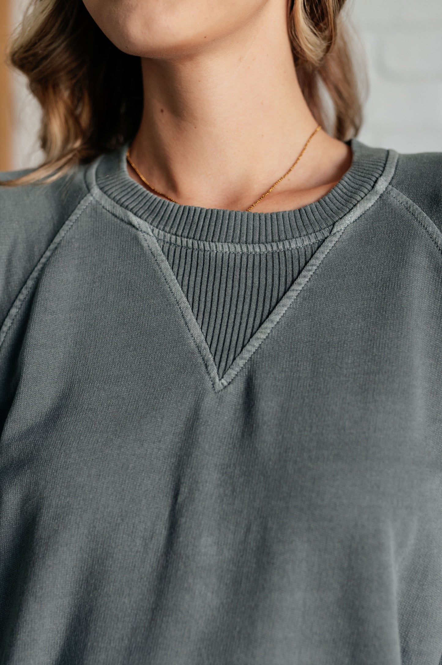 Hands Down Favorite Sweatshirt in Ash Jade - Zenana