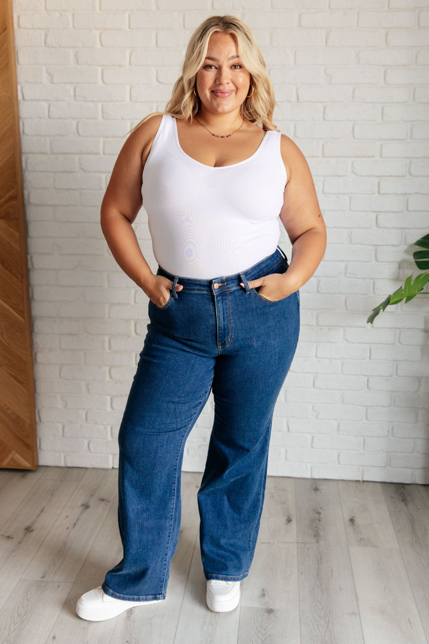 Hazel High Rise Vintage Wide Leg Jeans - Judy Blue