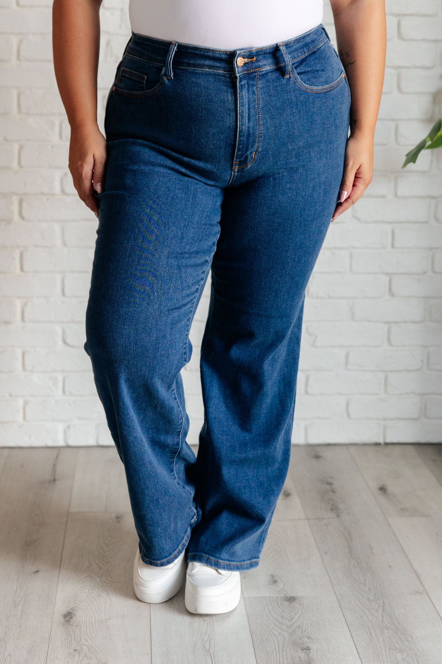 Hazel High Rise Vintage Wide Leg Jeans - Judy Blue