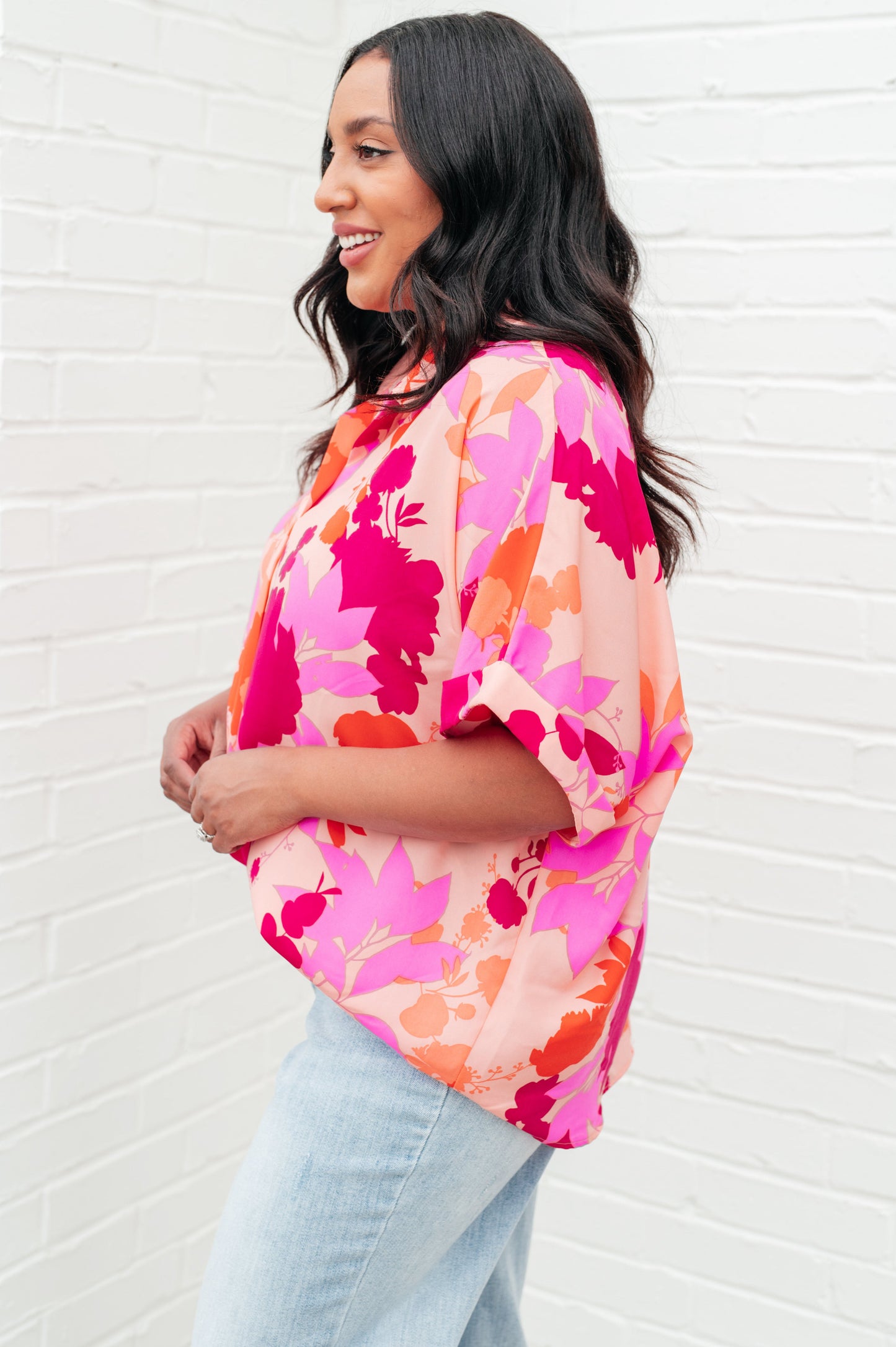 Hazy Cosmic Jive Relaxed Blouse - White Birch