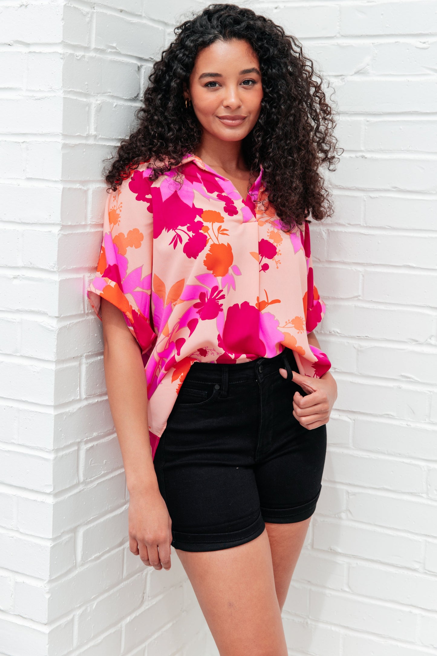 Hazy Cosmic Jive Relaxed Blouse - White Birch