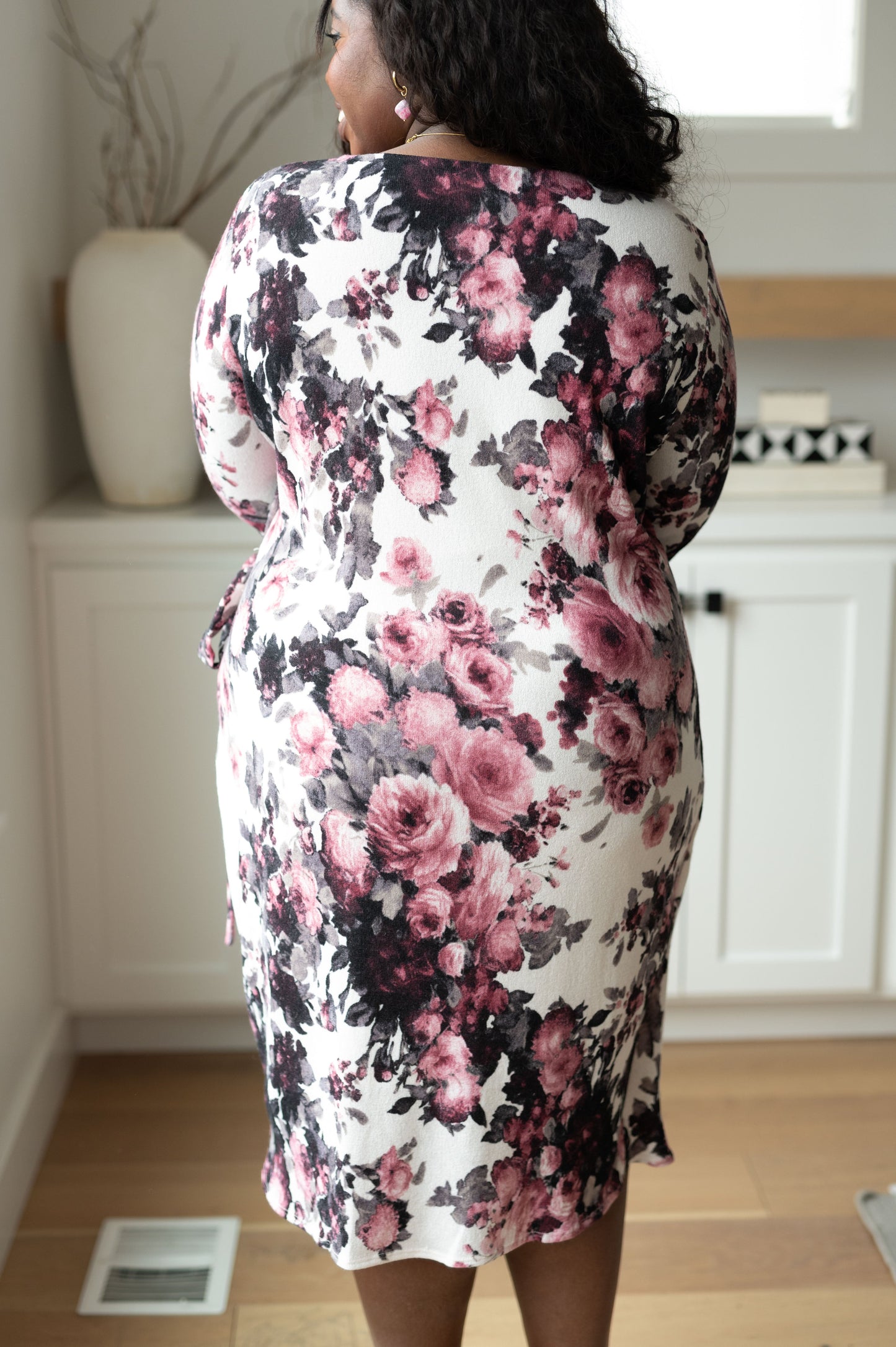 Honey Do I Ever Faux Wrap Dress in White Floral - Sew In Love