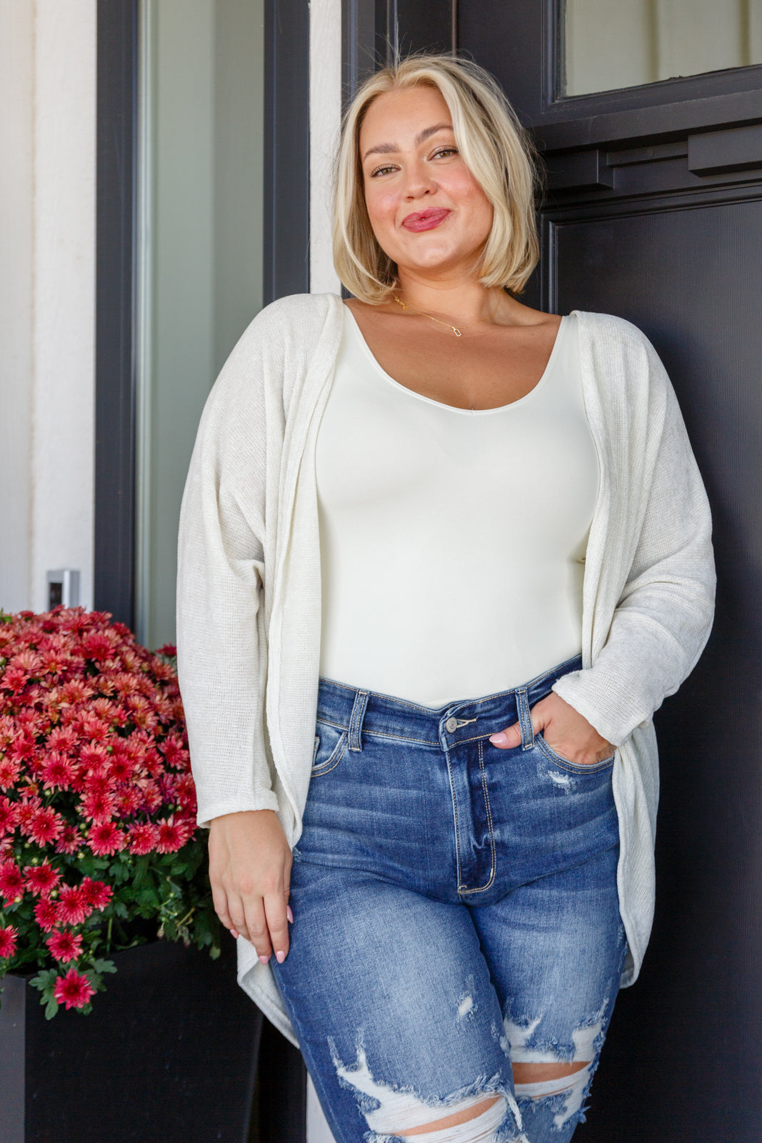How's It Going Open Front Cardigan - Heimish