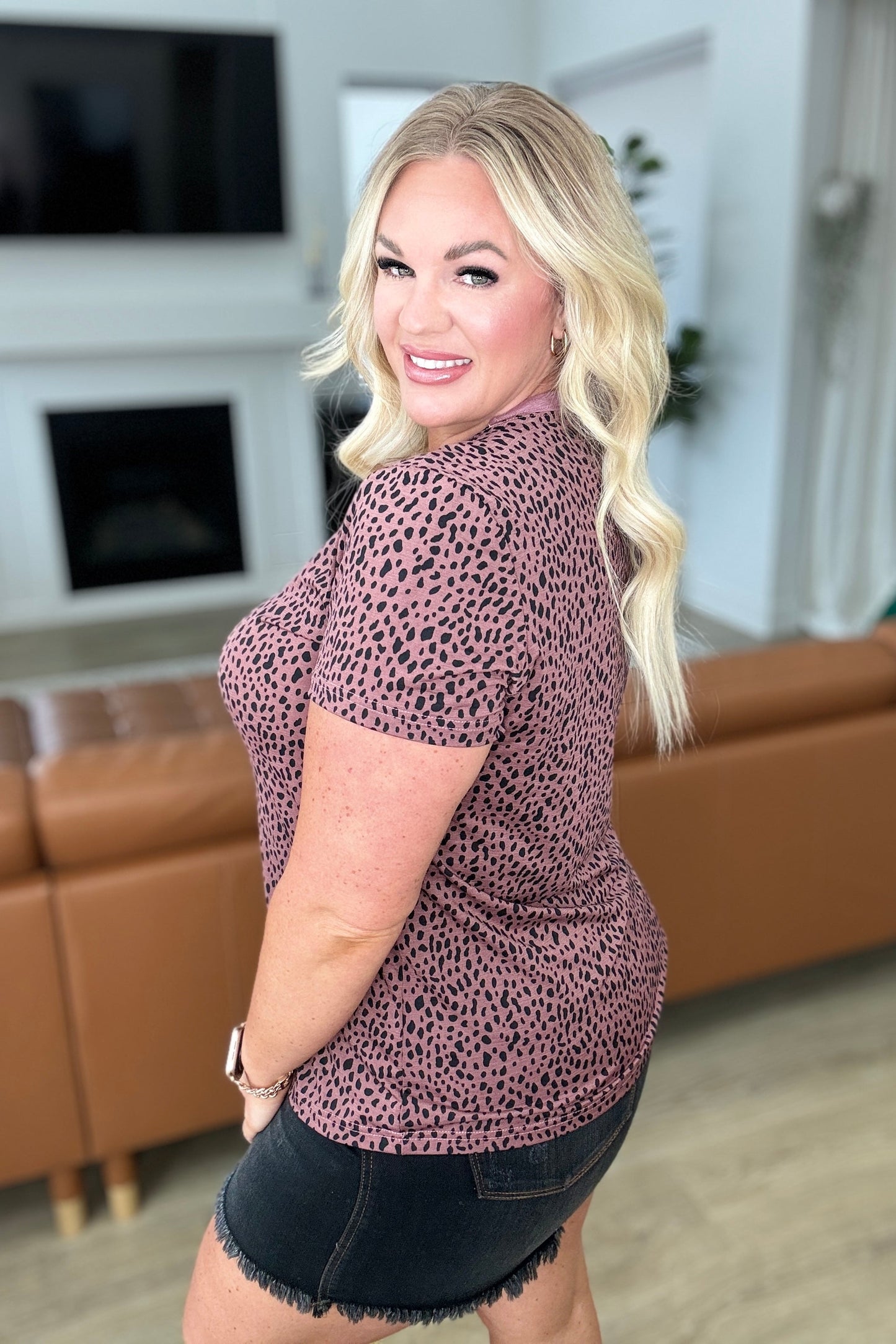 Cheetah Girl Short Sleeve Top - One Eleven North