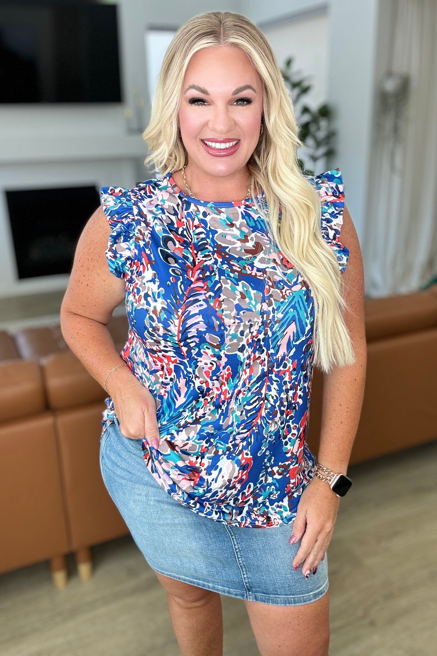Do More Flutter Sleeve Top - One Eleven North