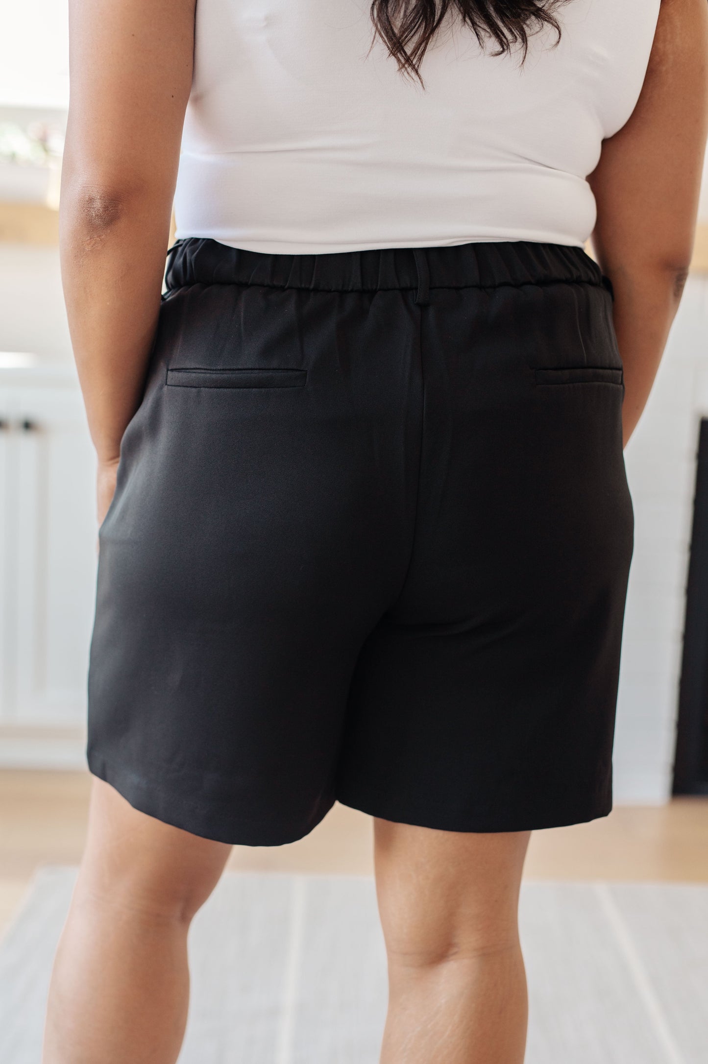 Know Better High Waisted Shorts - White Birch