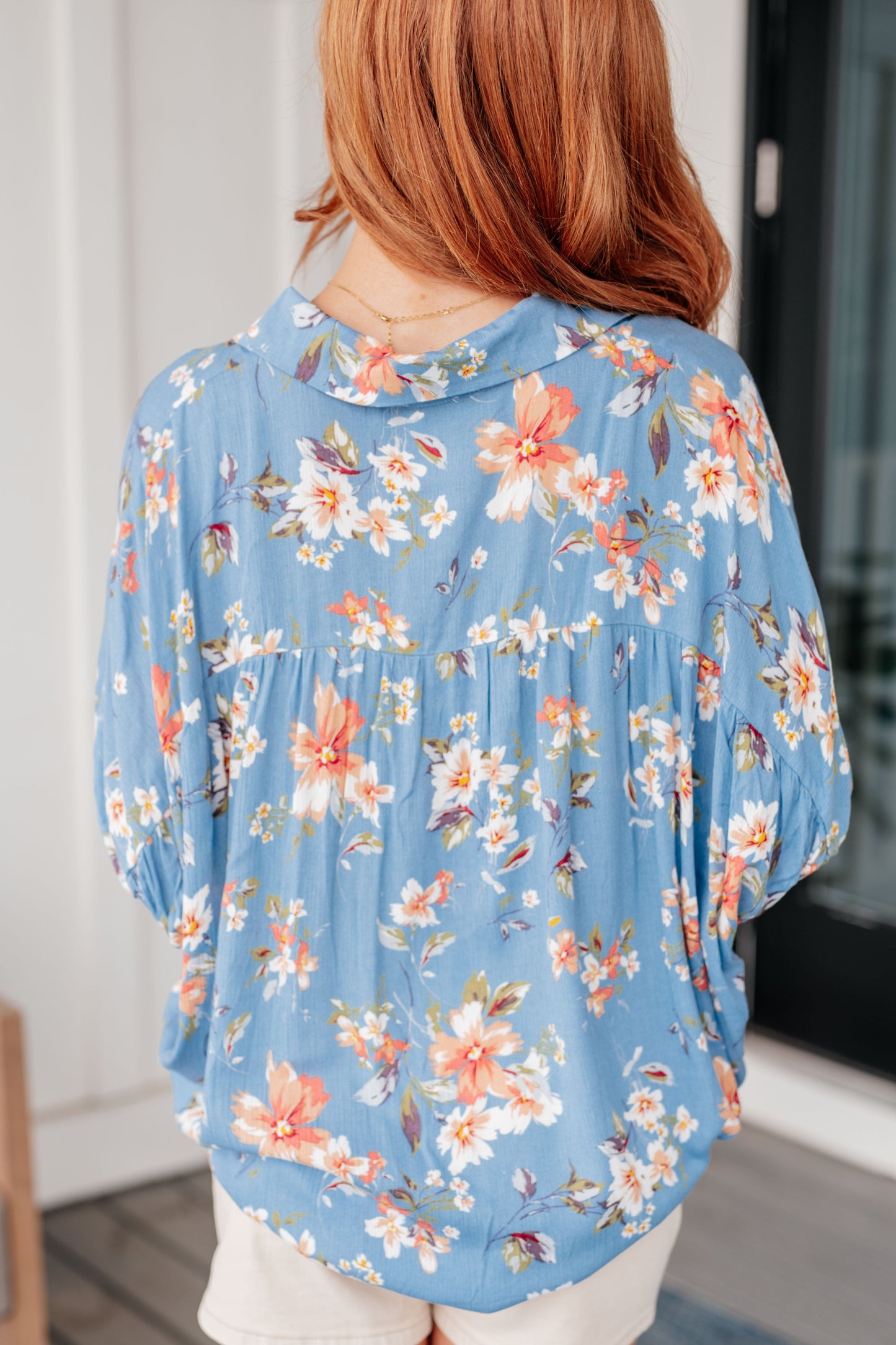 Lanikai Floral Button Down Top - Hayden