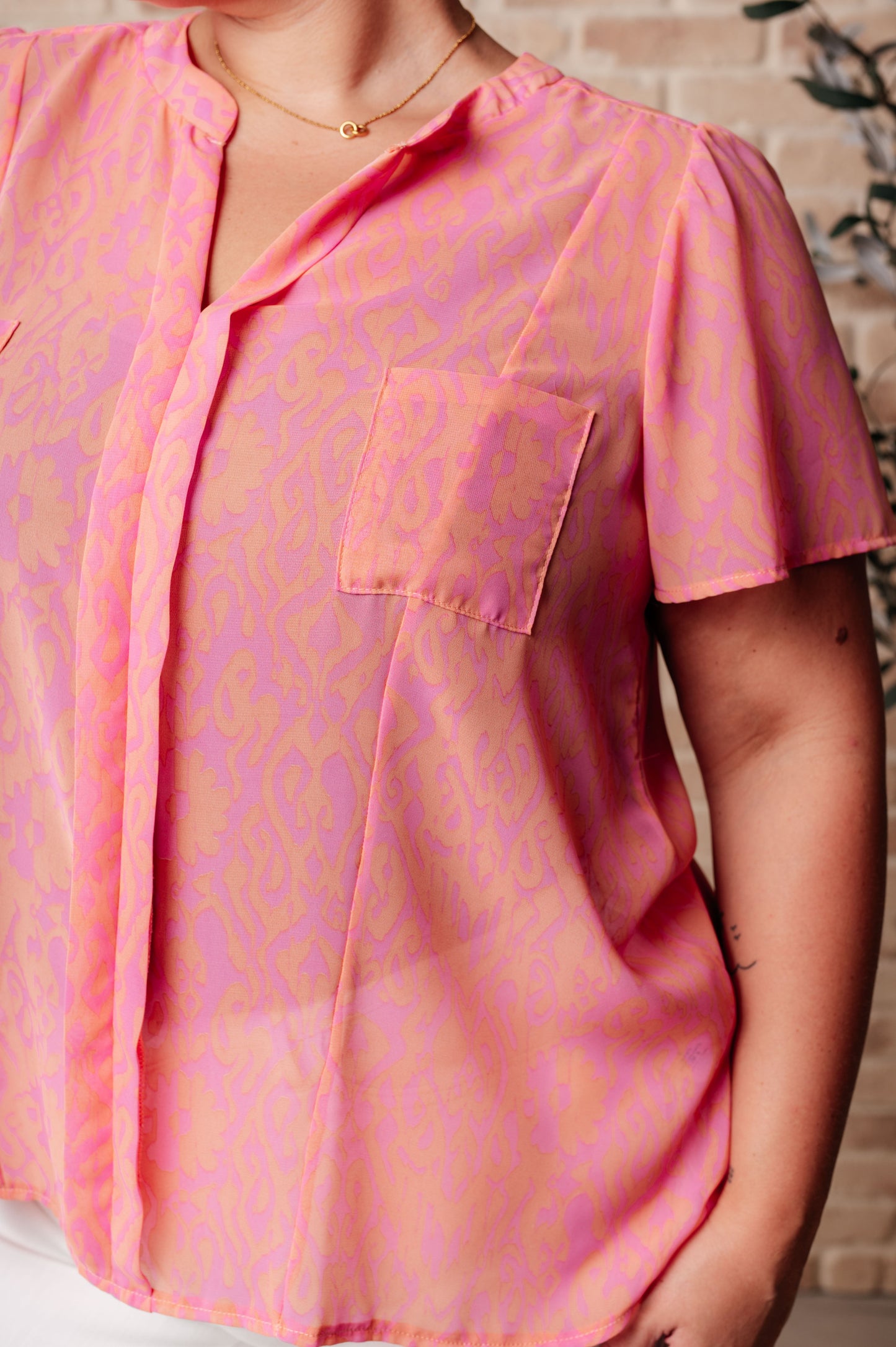 Let Me See You Do It Shawl Neckline Blouse - Like Love