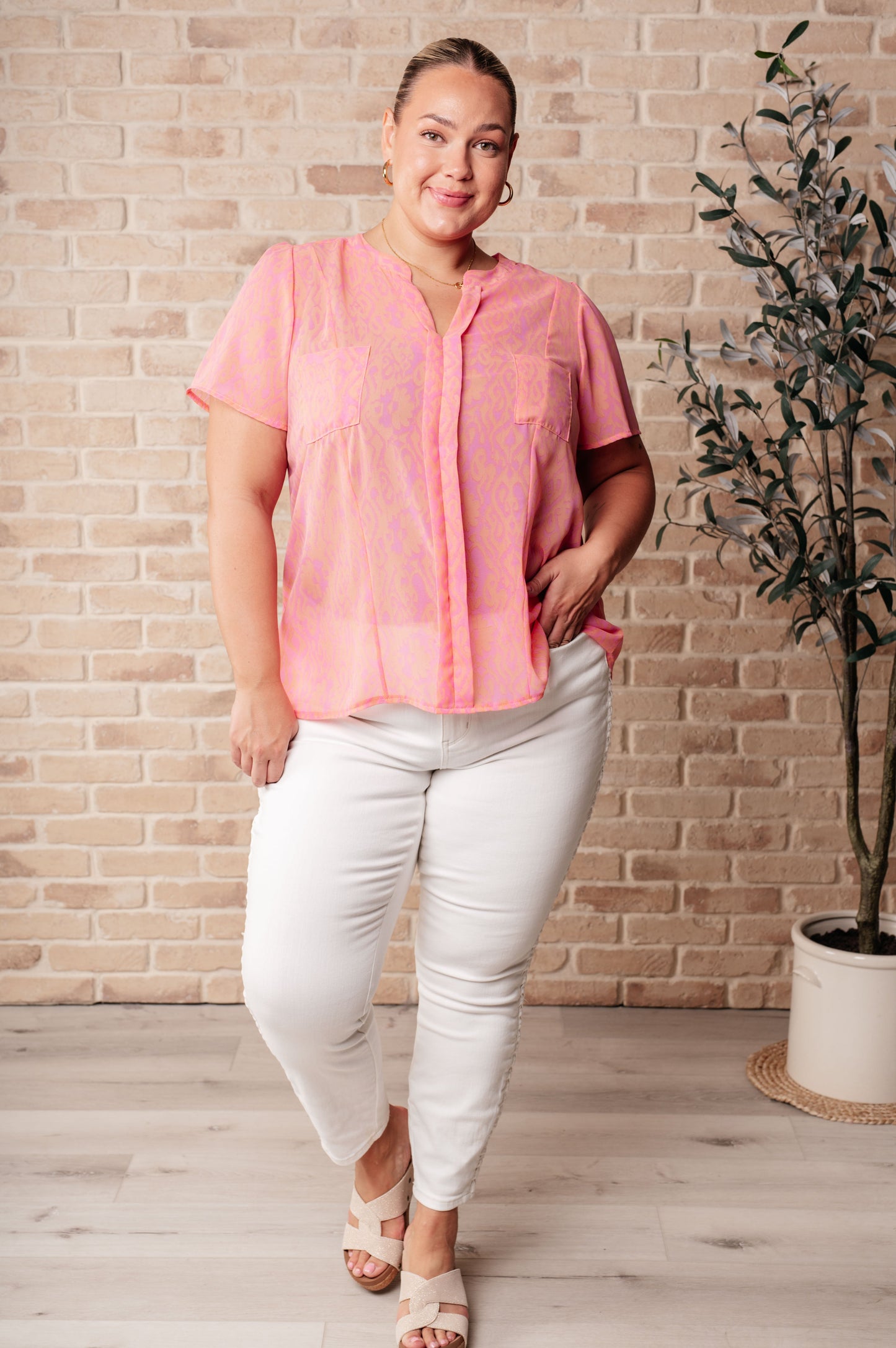 Let Me See You Do It Shawl Neckline Blouse - Like Love