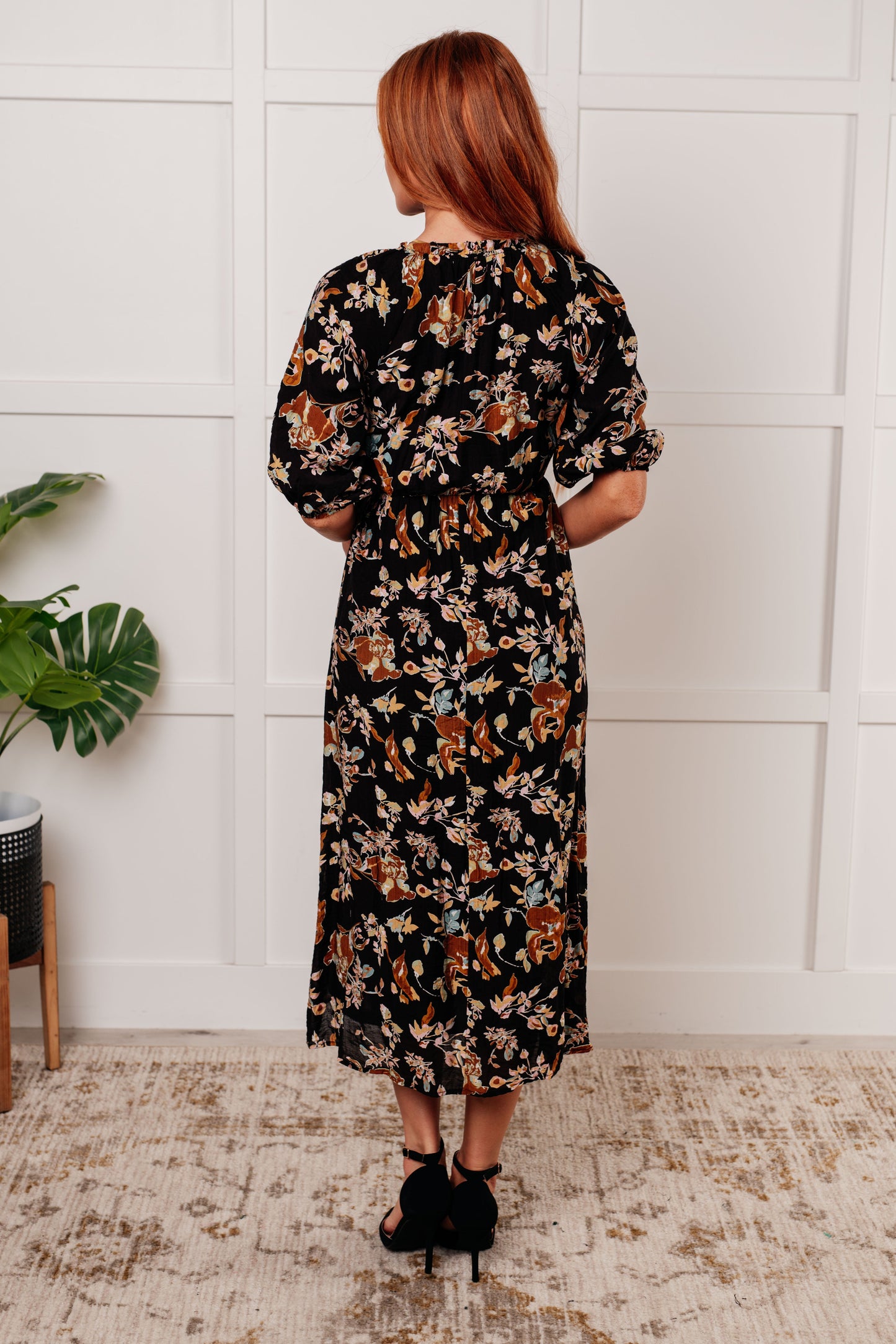 Look My Way Smocked Bodice Button Down Dress - Polagram