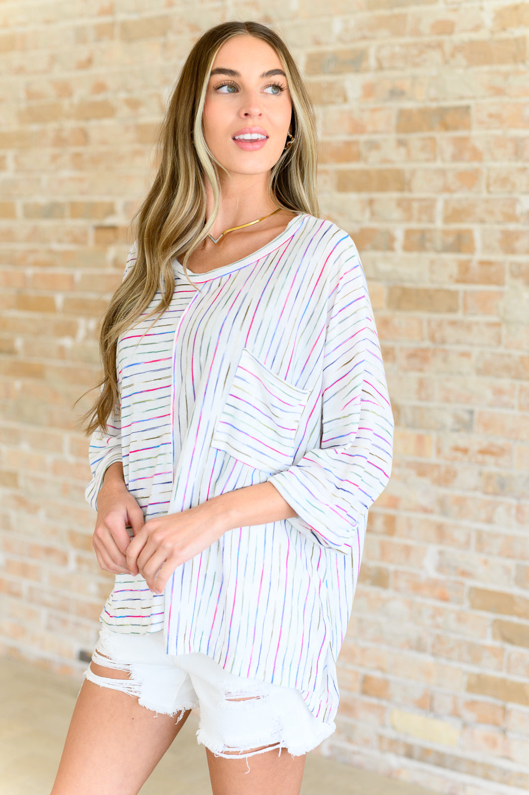 Love The Passion Drop Shoulder Top - White Birch