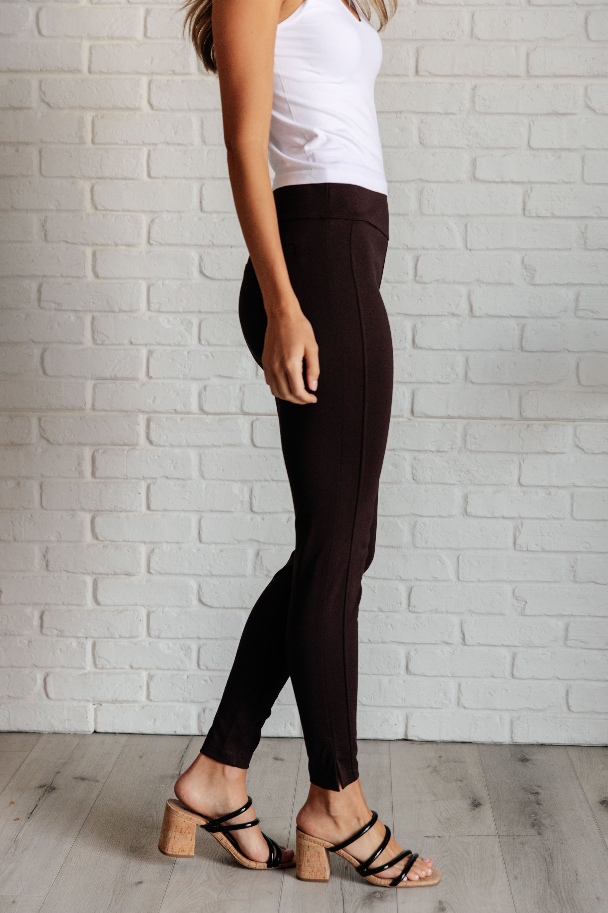 Magic Skinny 28" Pants in Chocolate - Dear Scarlett