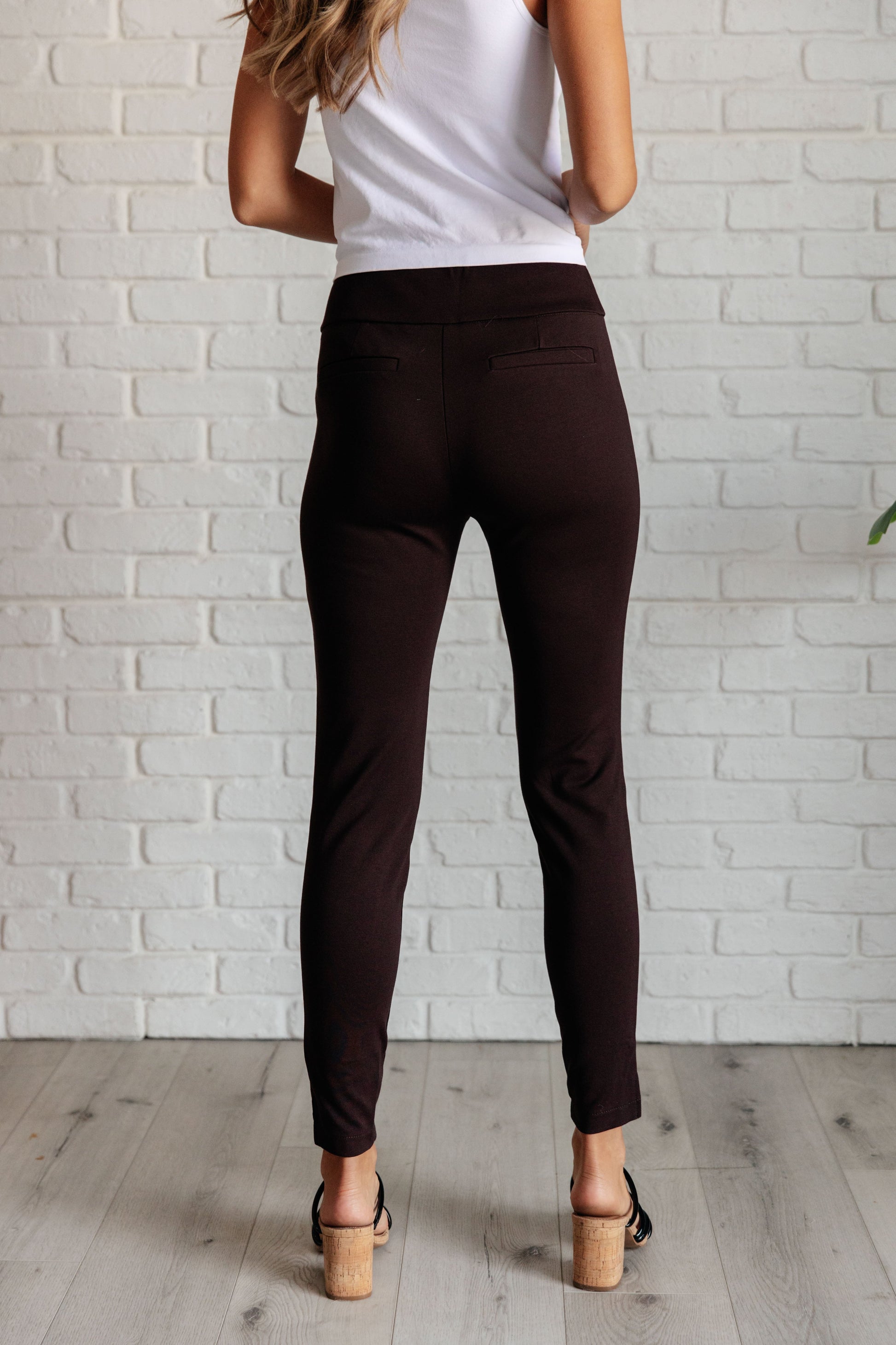 Magic Skinny 28" Pants in Chocolate - Dear Scarlett