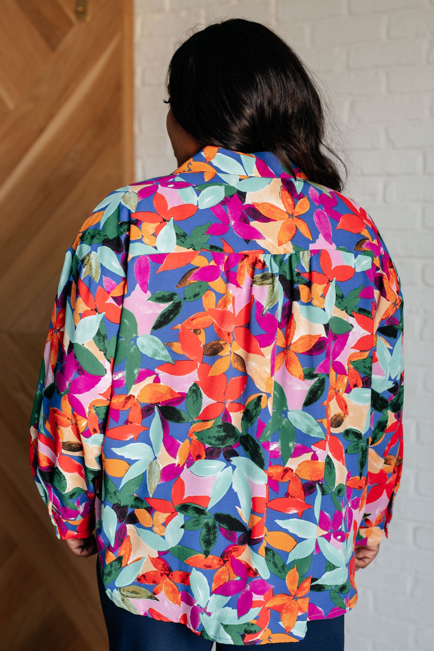 Make Like a Tree and Leaf Button Up Blouse - Jodifl