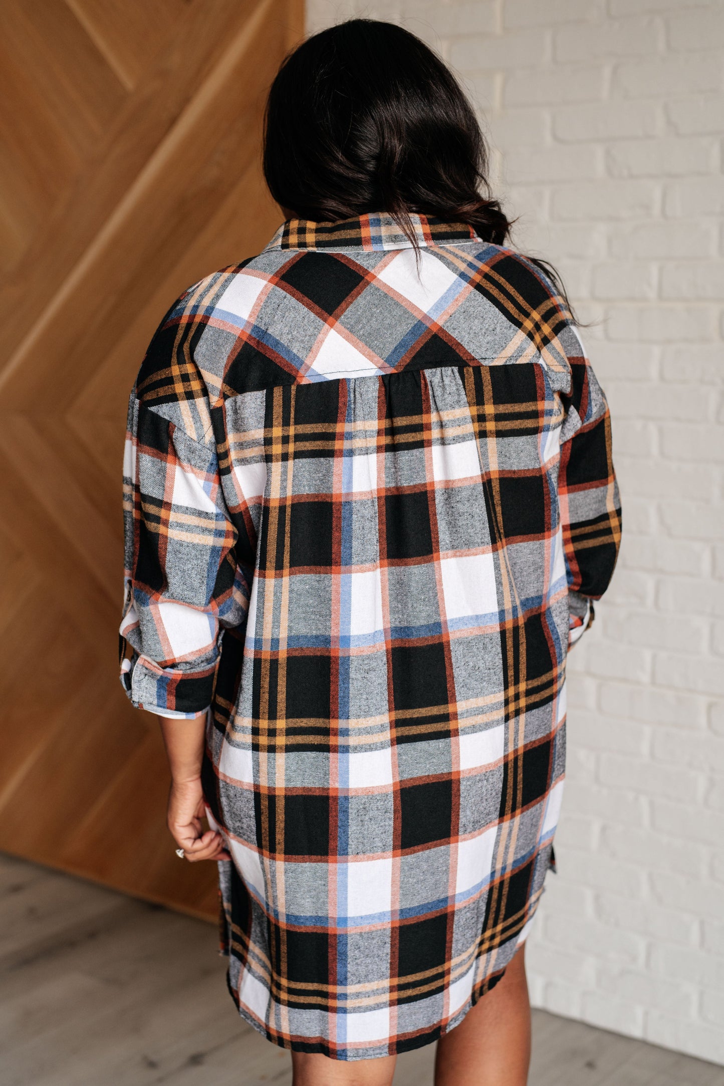 Make it Right Plaid Shirt Dress - Jodifl