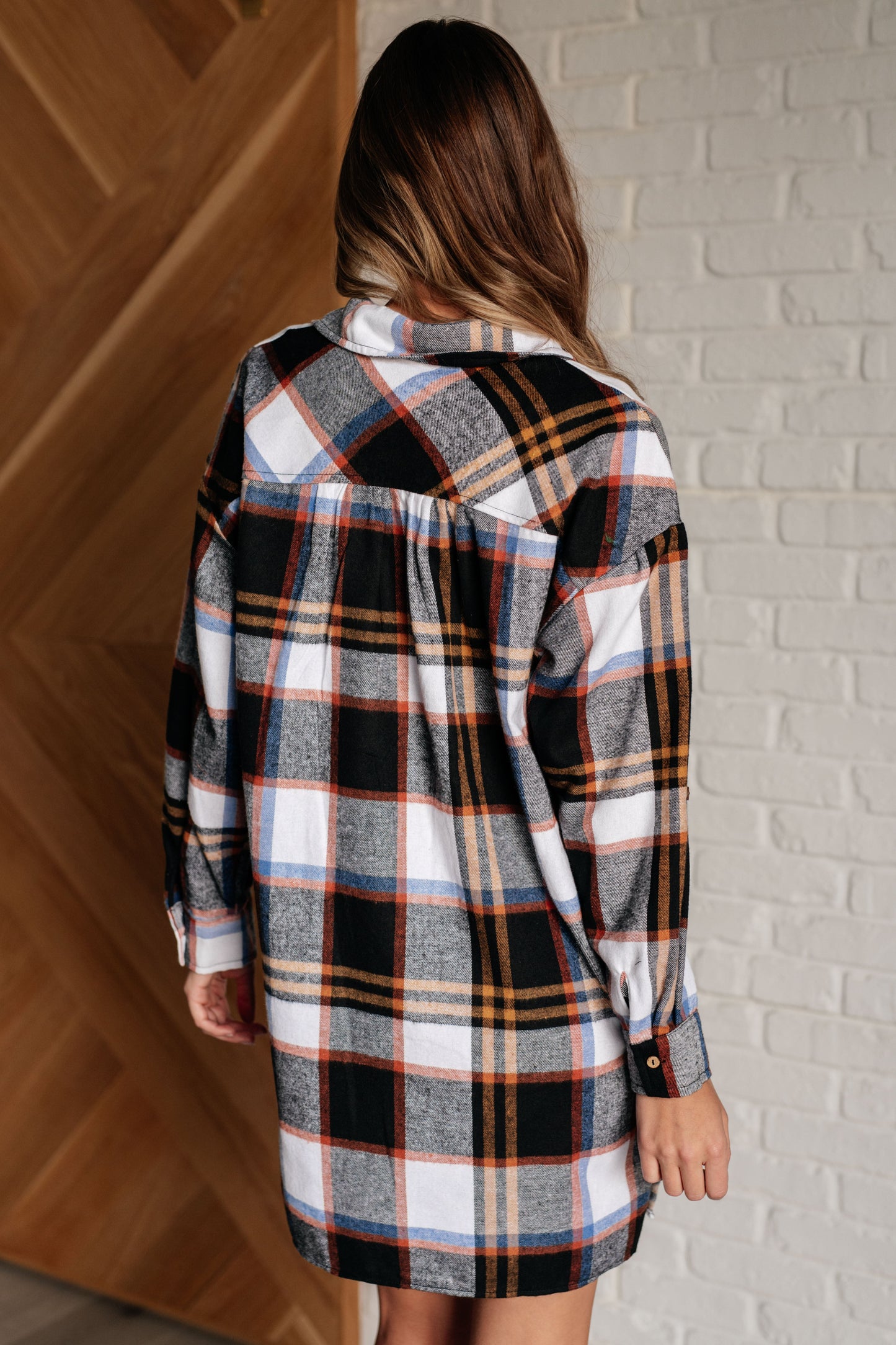 Make it Right Plaid Shirt Dress - Jodifl