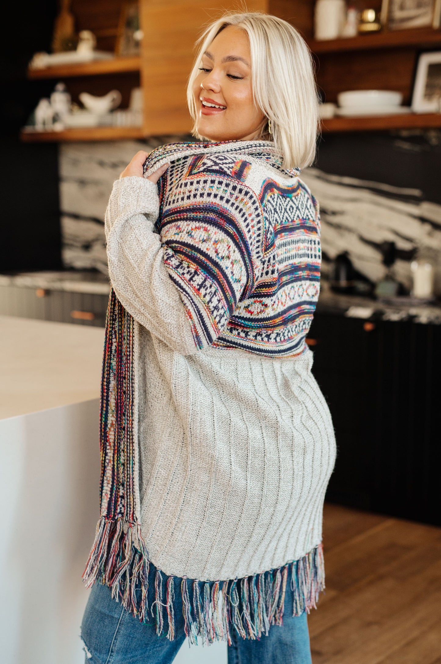 Oh So Lucky Fringe Cardigan - Haptics