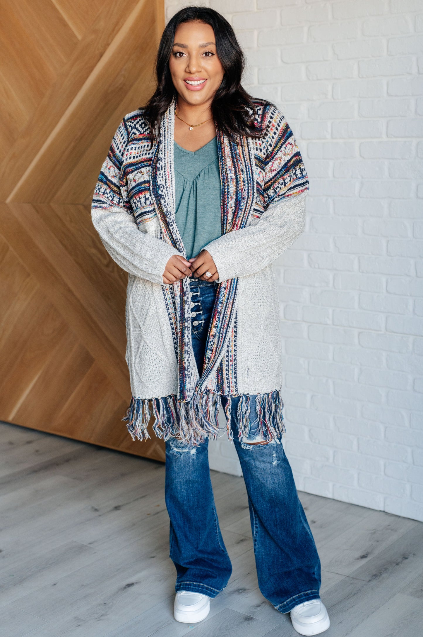 Oh So Lucky Fringe Cardigan - Haptics