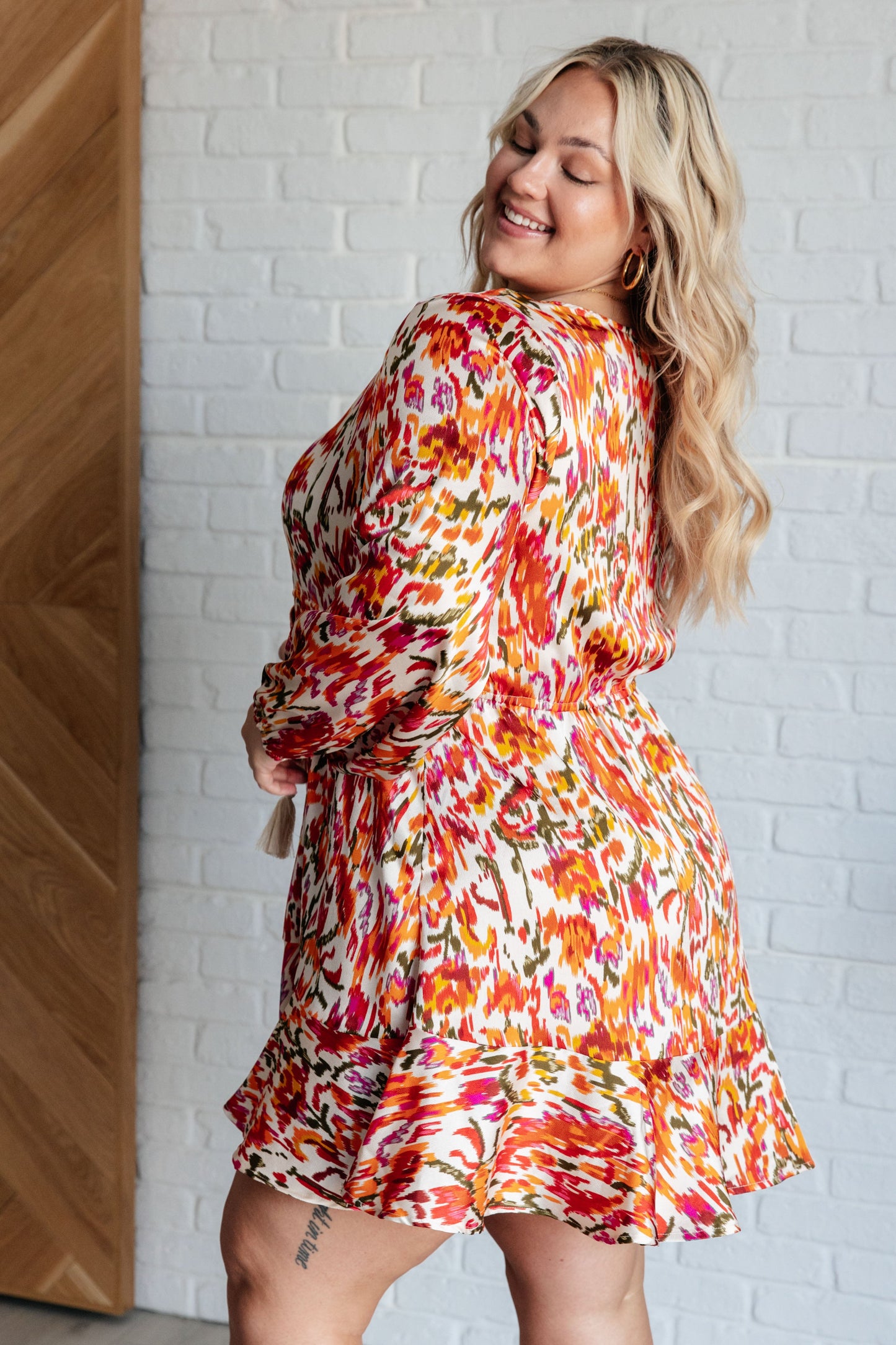 Once Upon a Dream V-Neck Balloon Sleeve Dress - Jodifl