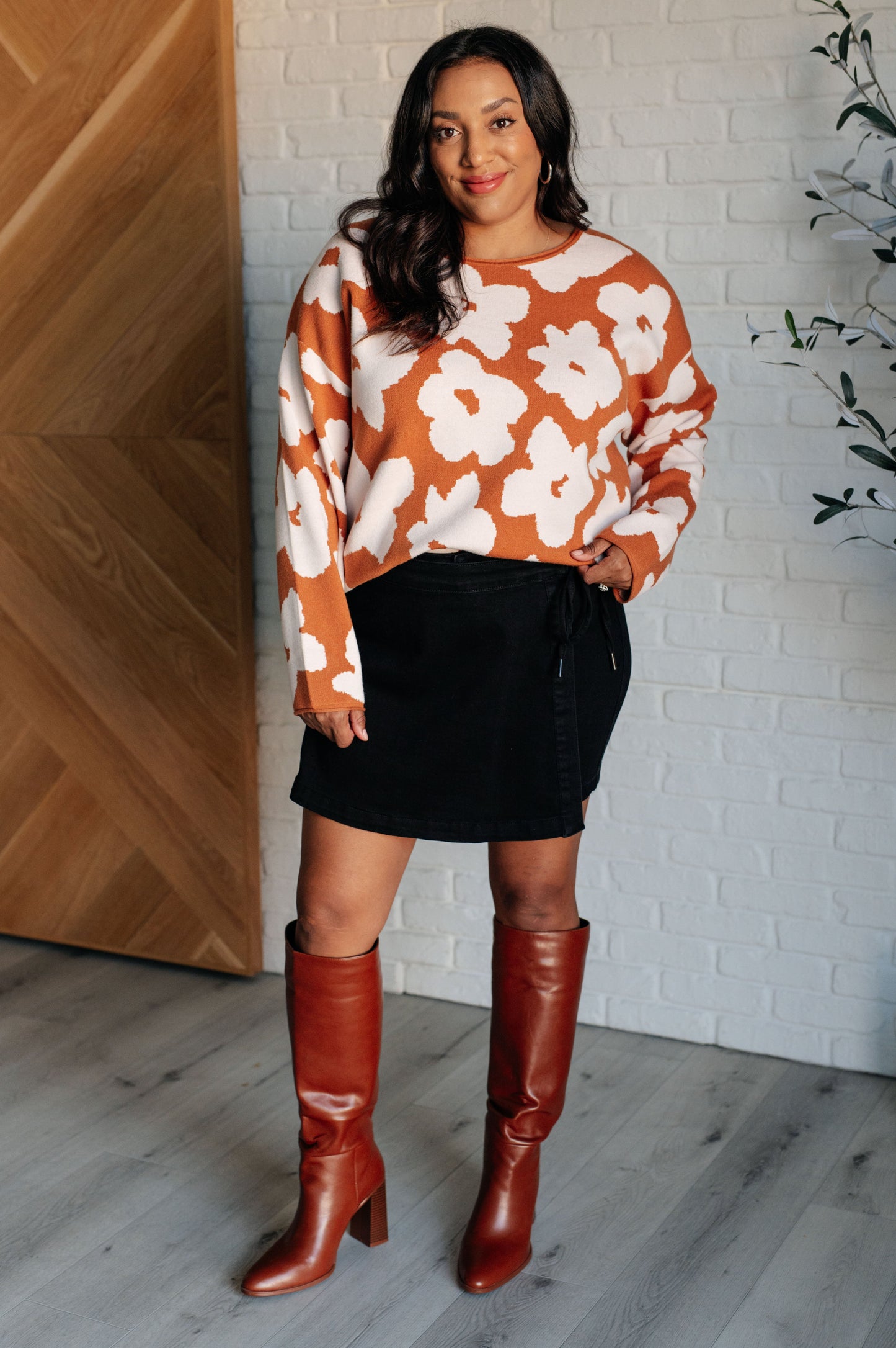 Patches of Flowers Floral Sweater - One Eleven North