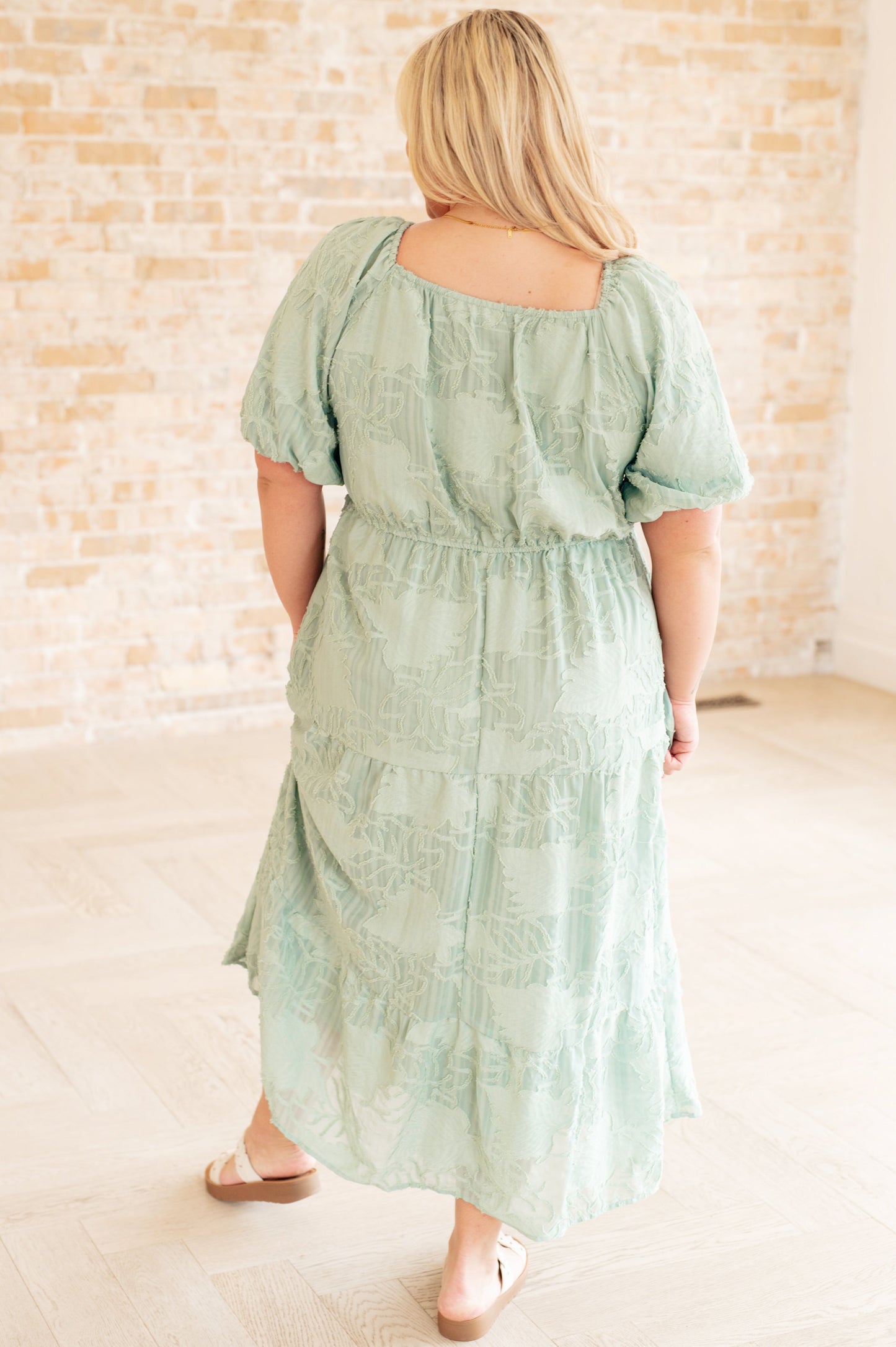 Power of the Babe Tiered Balloon Sleeve Dress - Polagram