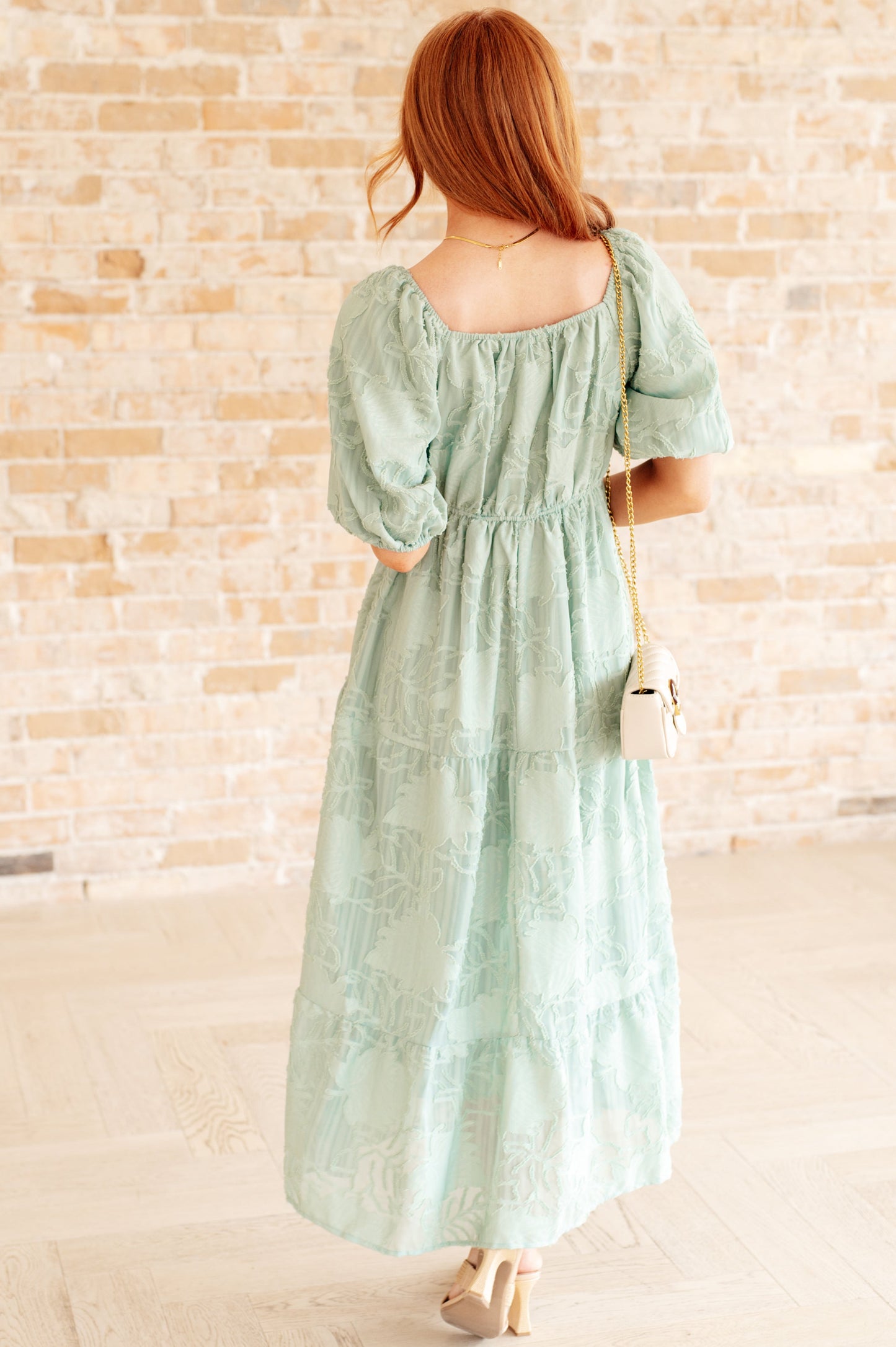 Power of the Babe Tiered Balloon Sleeve Dress - Polagram