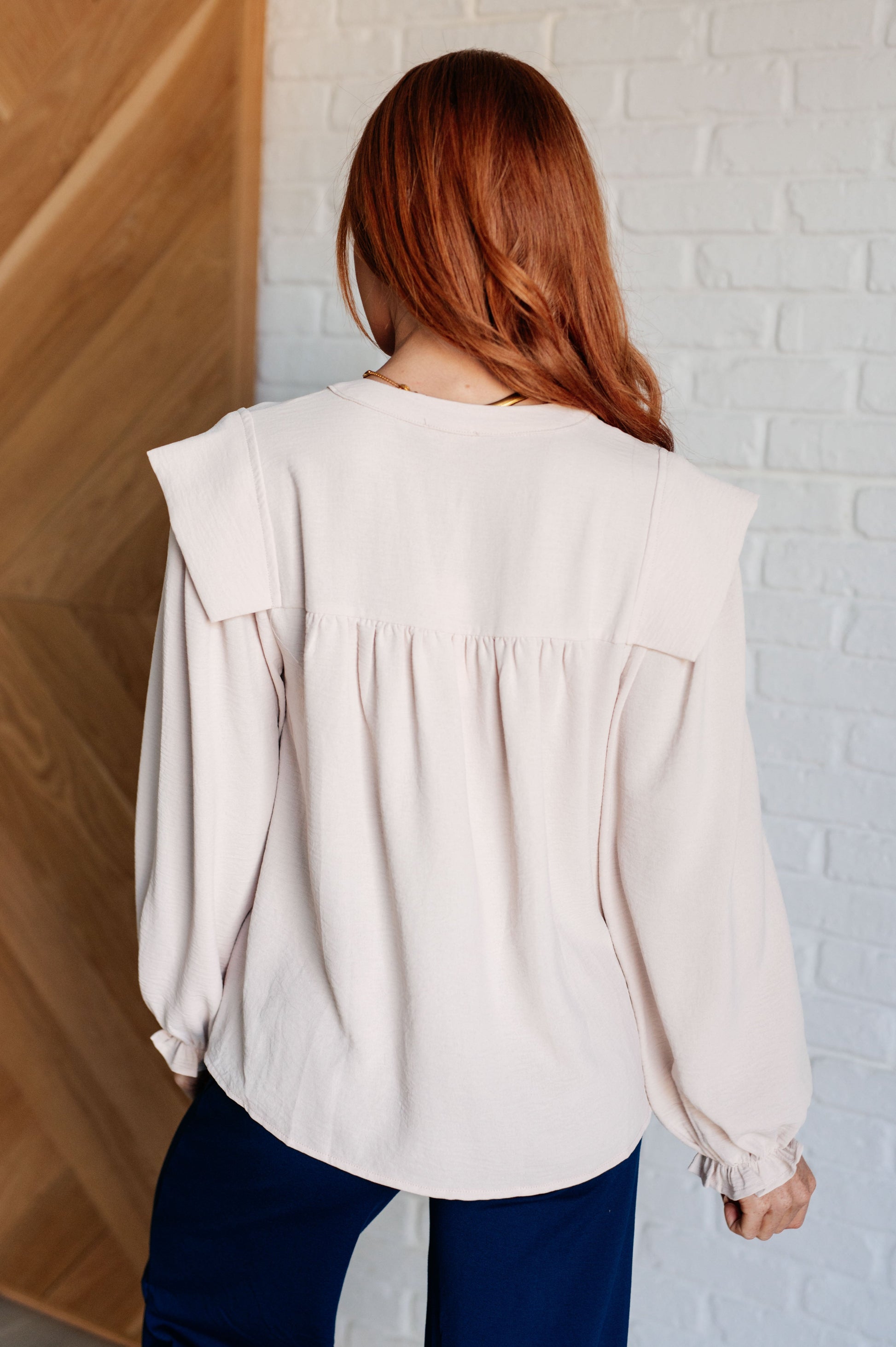 She Ought to Understand Balloon Sleeve Blouse - Jodifl