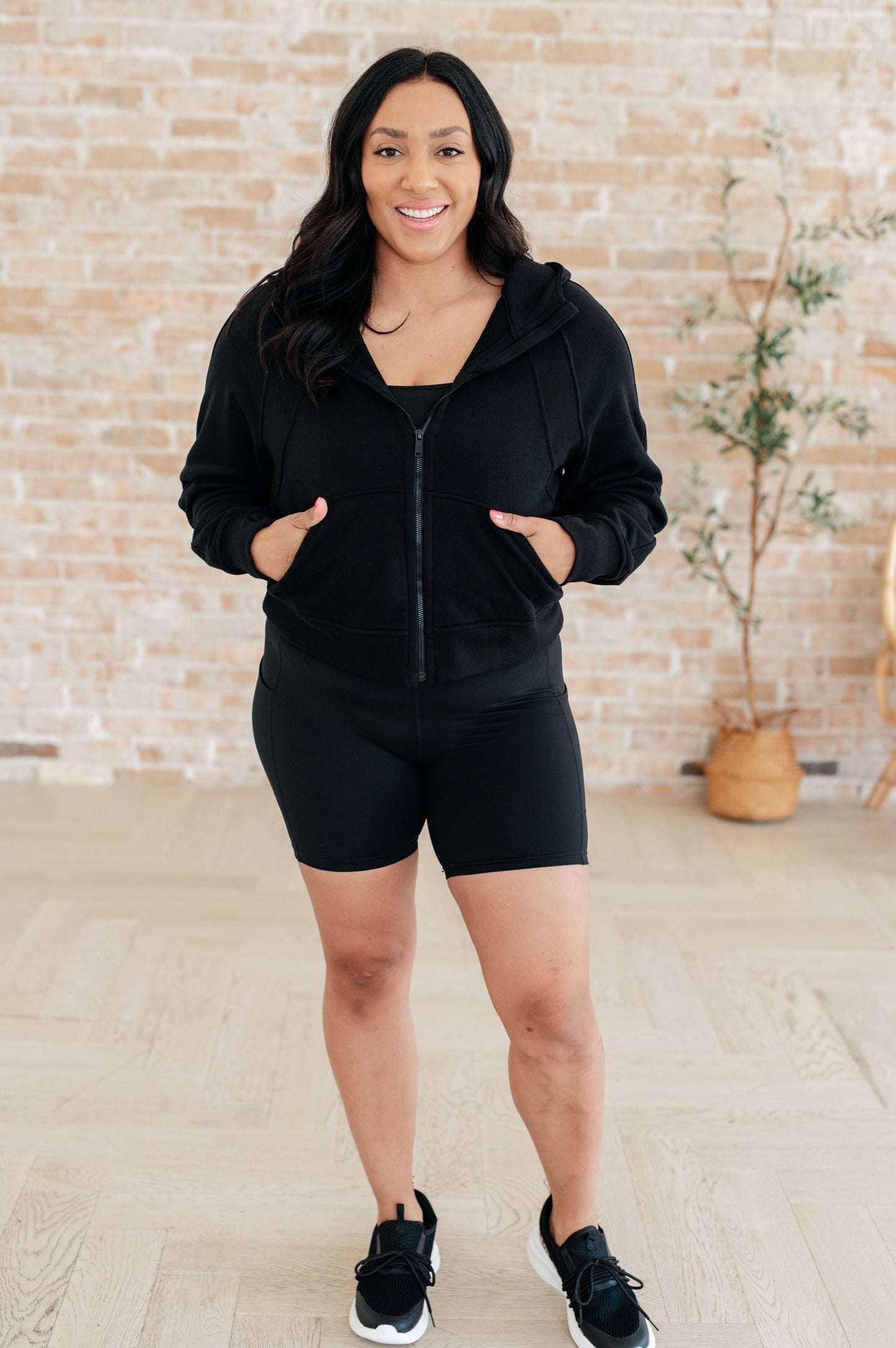 Getting Active Biker Shorts in Black - Rae Mode