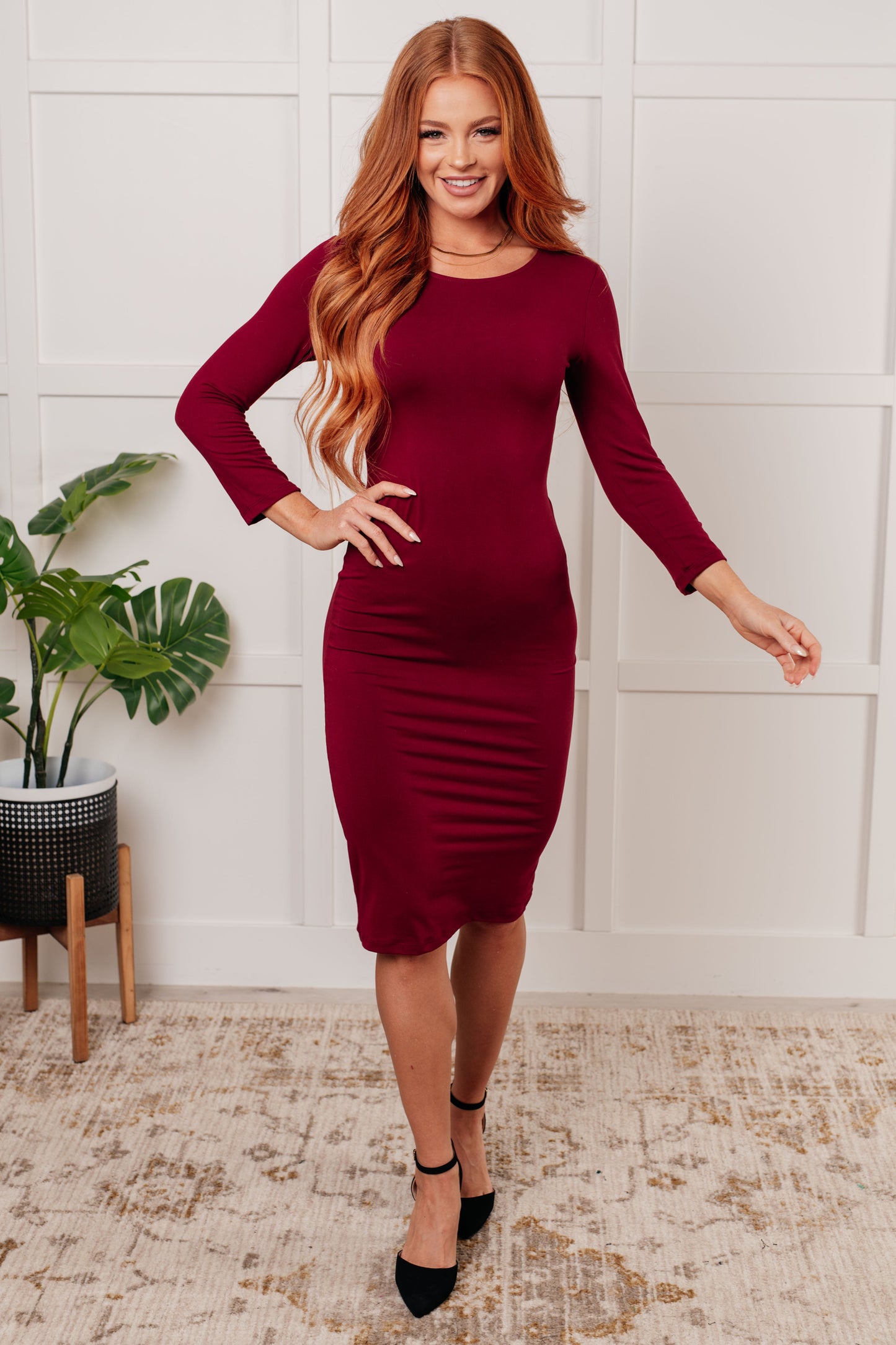 Sure To Fall In Love Bodycon Dress - Yelete