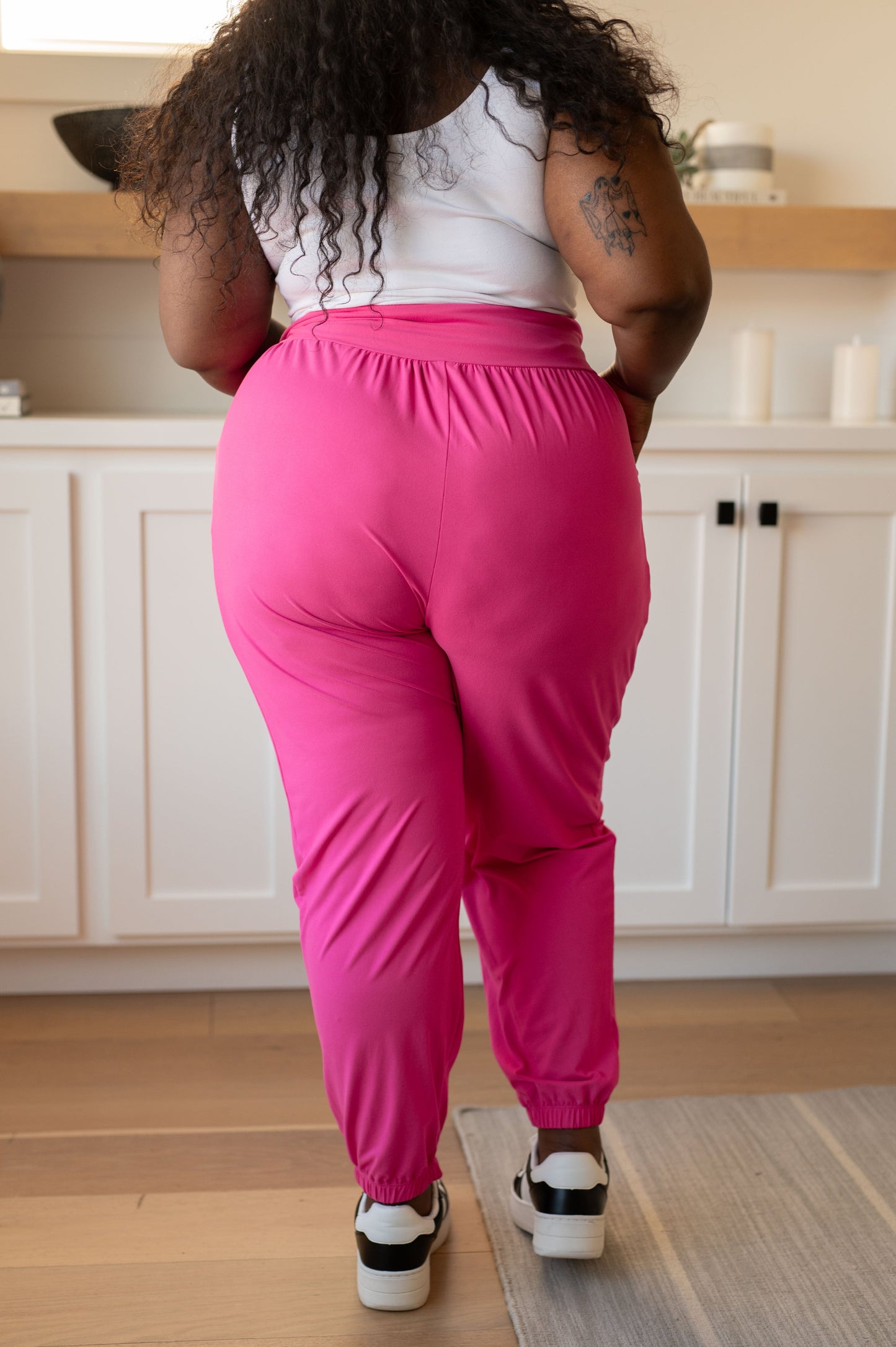 The Motive Slouch Jogger in Hot Pink - Rae Mode