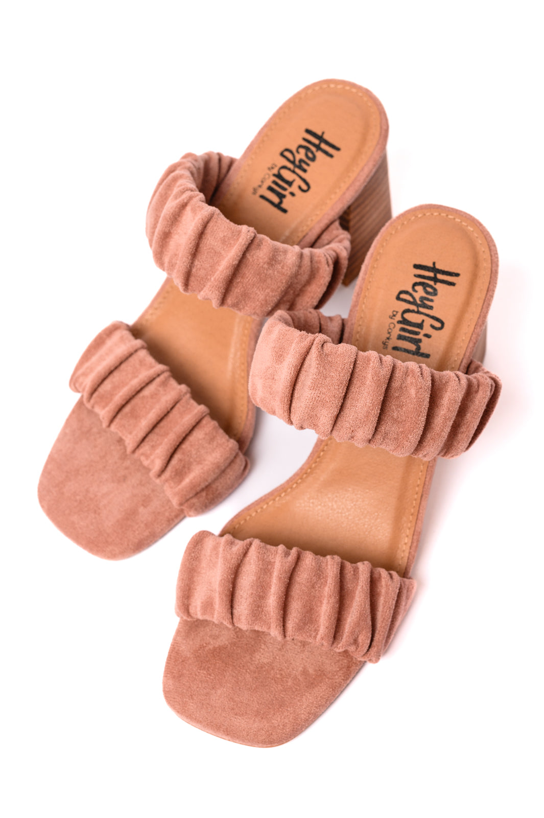 Tropic Like it's Hot Heels in Blush Suede - Corkys