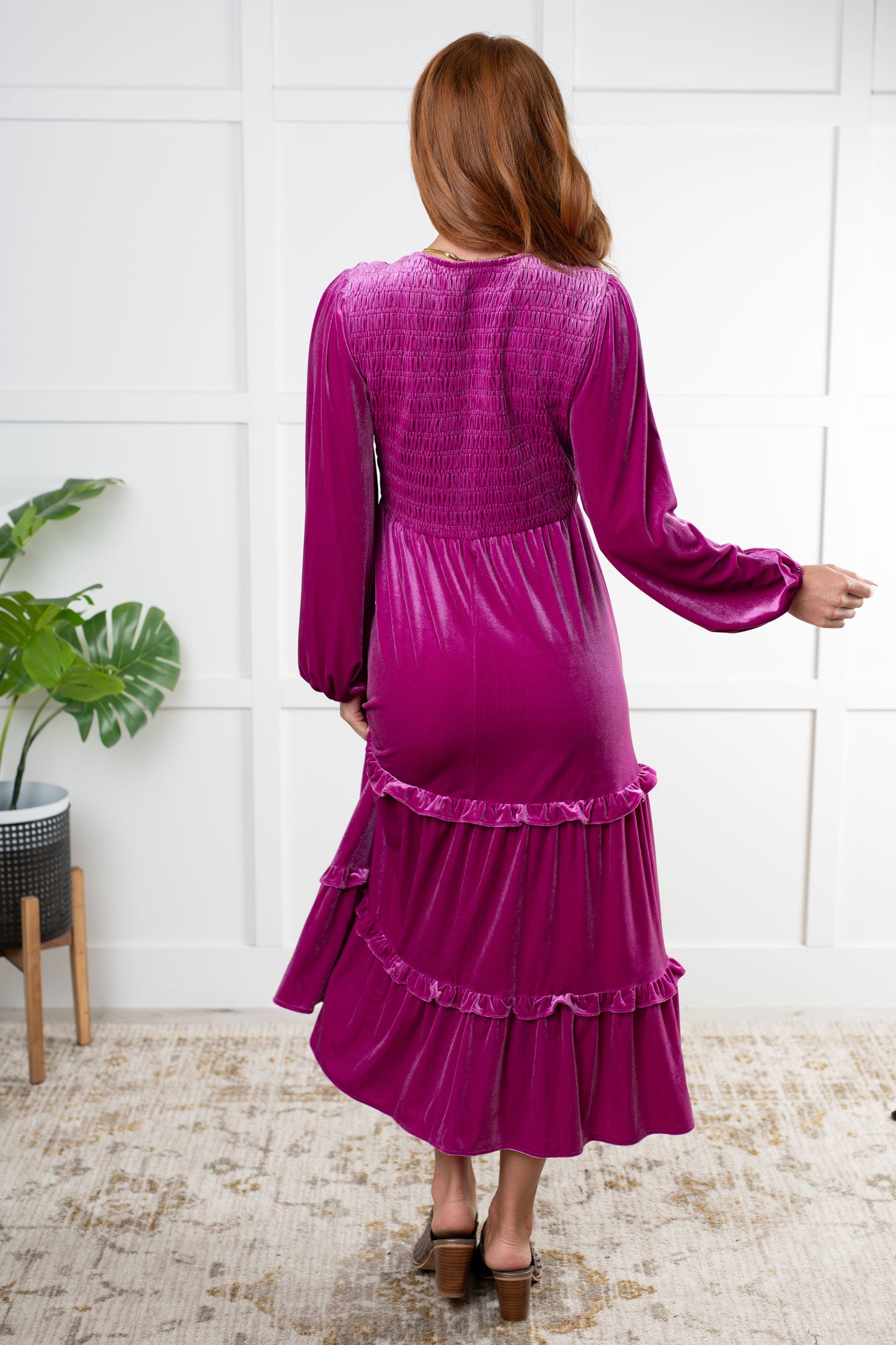 Velvet Flamenco Maxi Dress - Jodifl