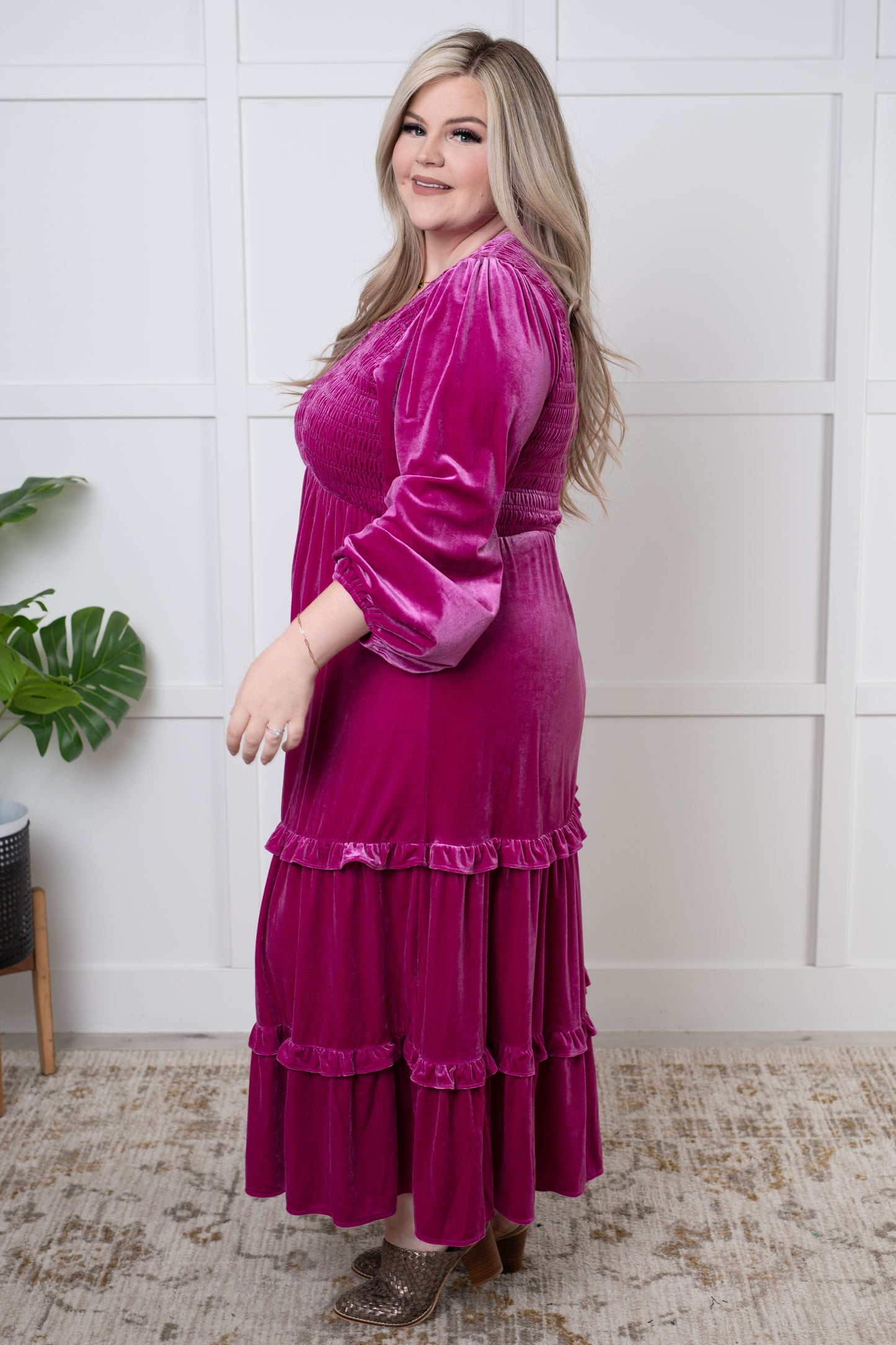 Velvet Flamenco Maxi Dress - Jodifl
