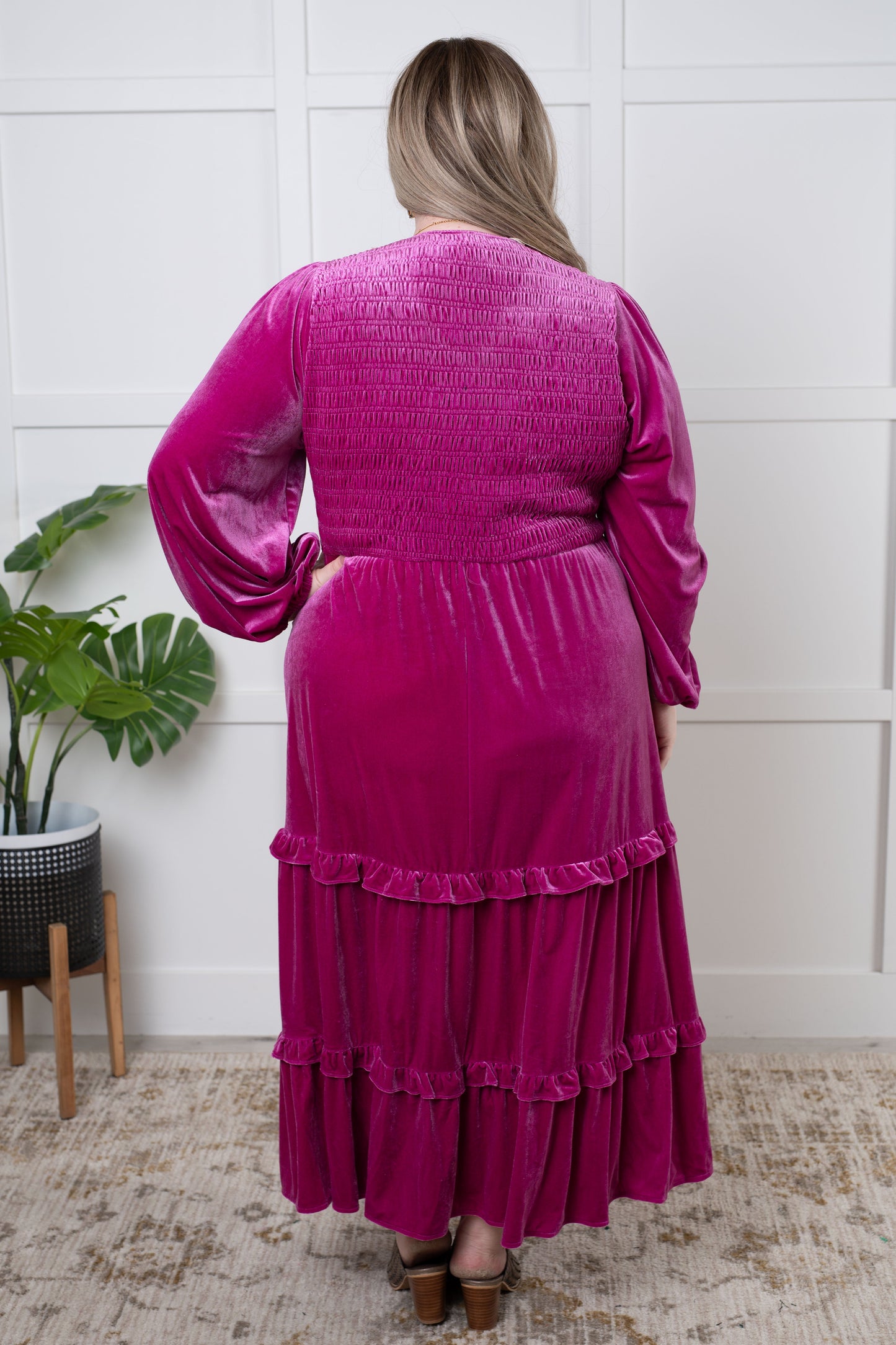 Velvet Flamenco Maxi Dress - Jodifl