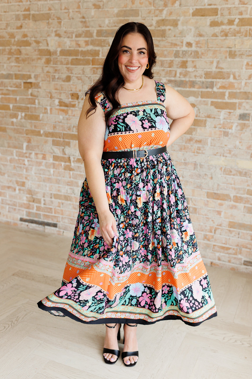 You Can Count On It Floral Summer Dress - White Birch