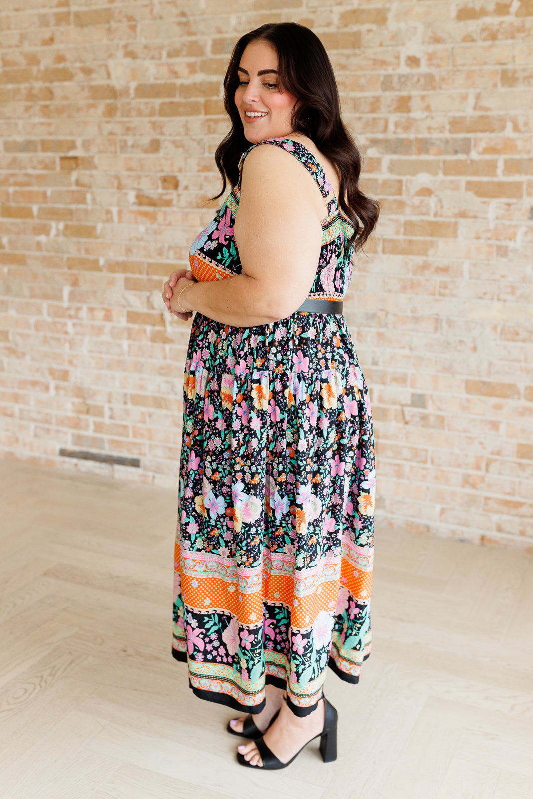 You Can Count On It Floral Summer Dress - White Birch