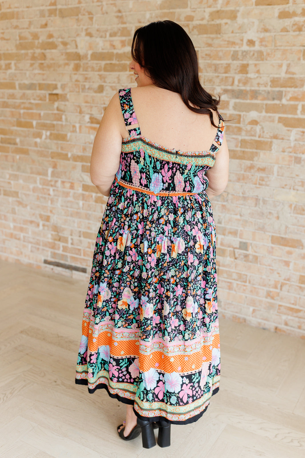 You Can Count On It Floral Summer Dress - White Birch