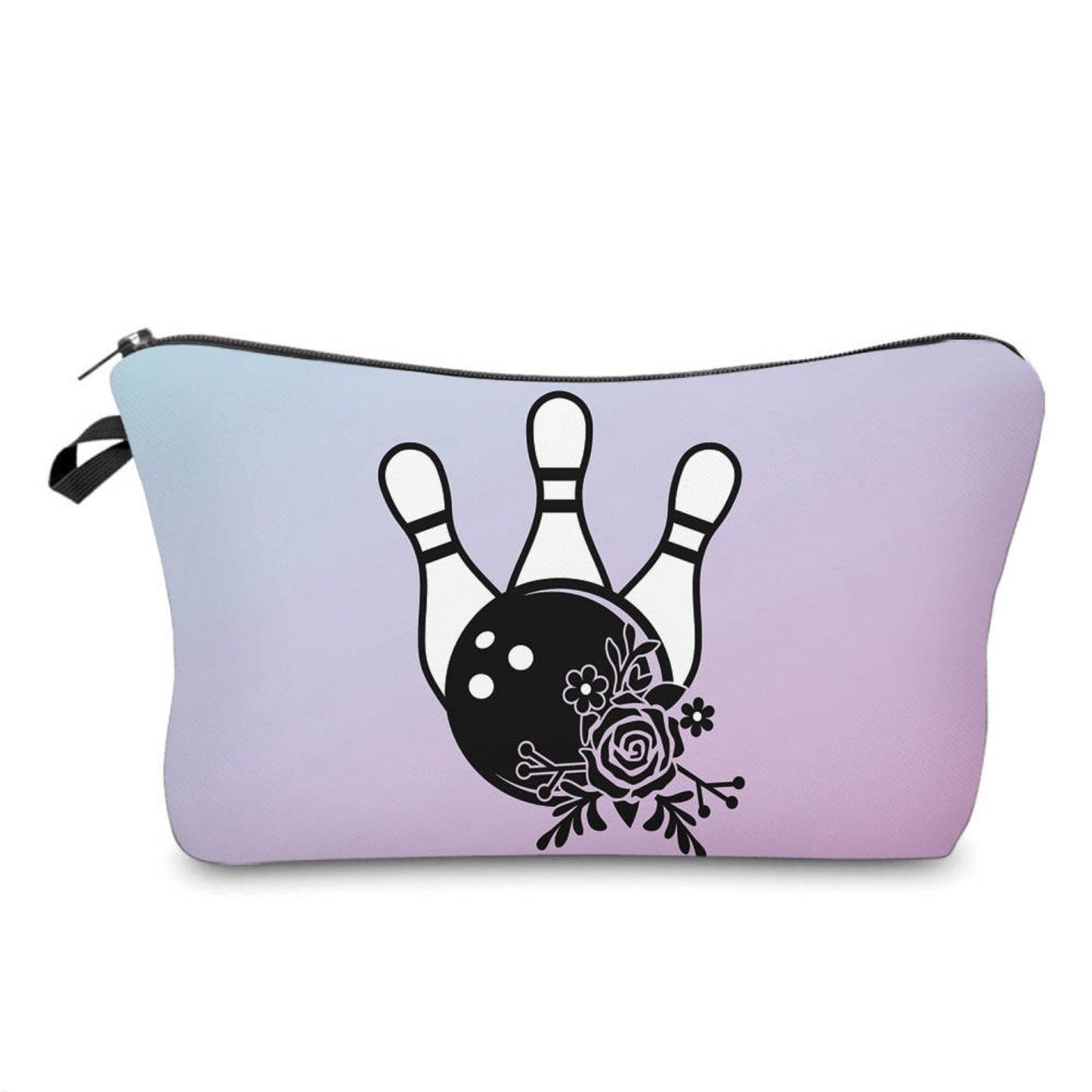 Pouch - Bowling, Purple Flowers