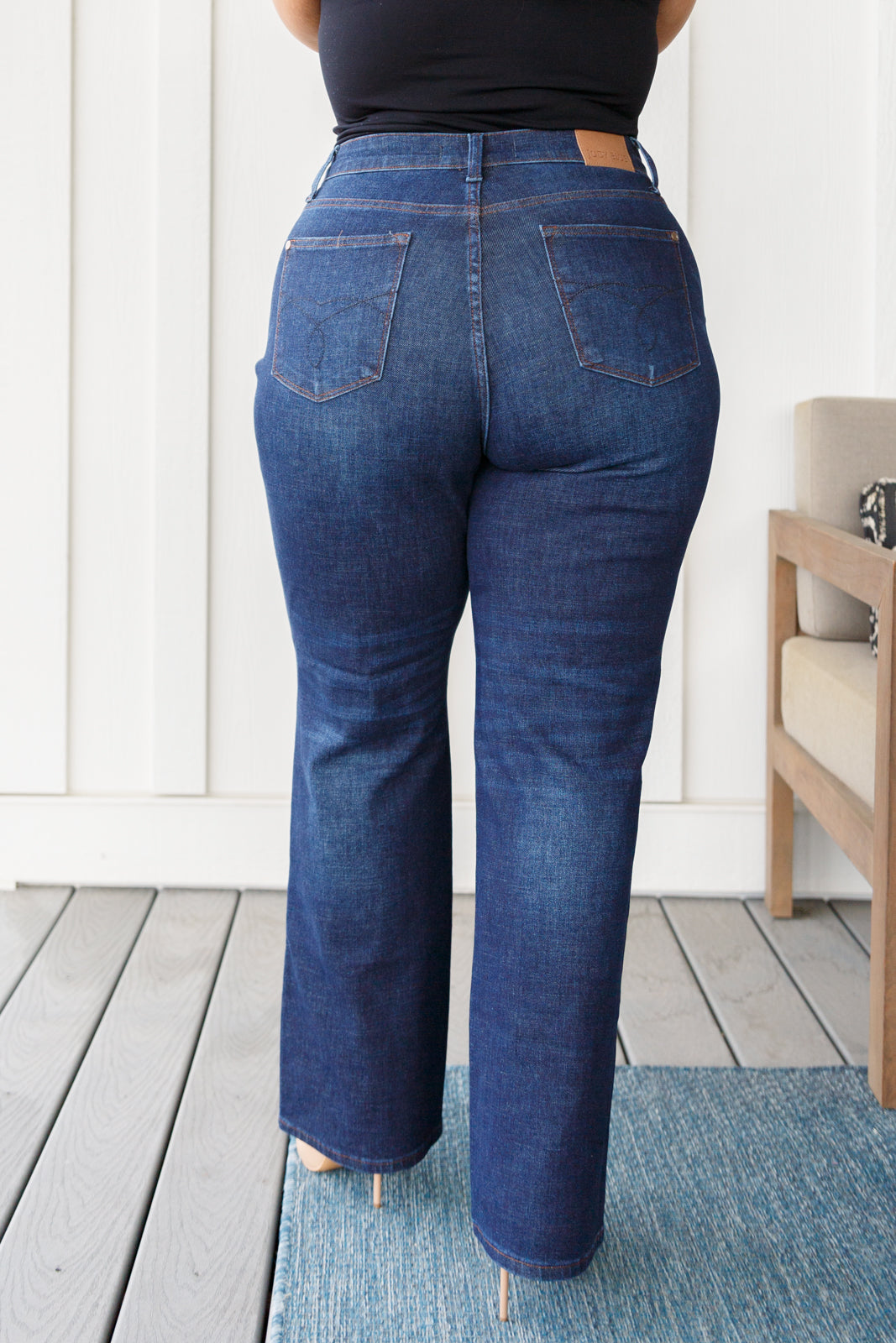 Arlo High Rise Button-Fly Straight Jeans - Judy Blue